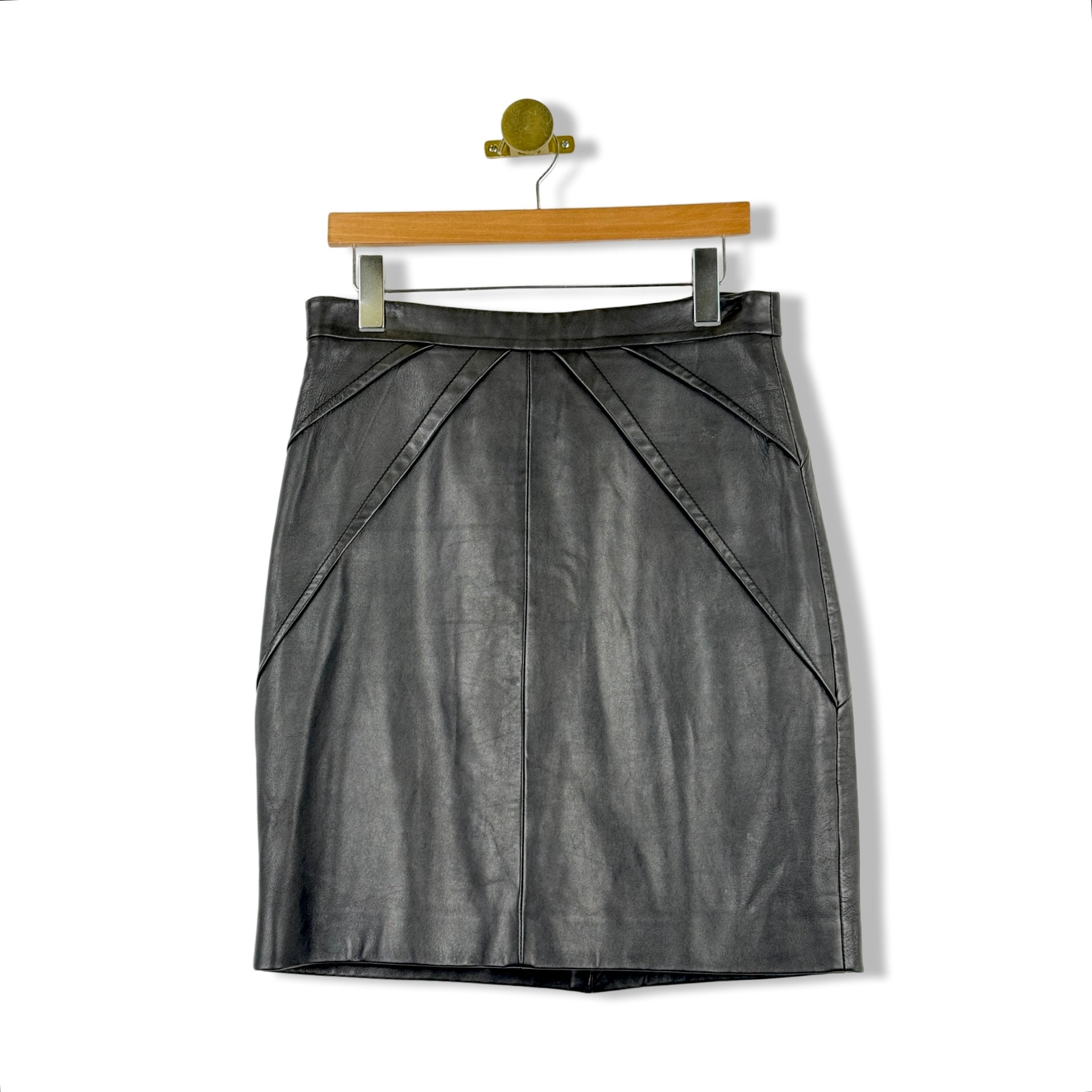 Reiss Etianne Leather Skirt