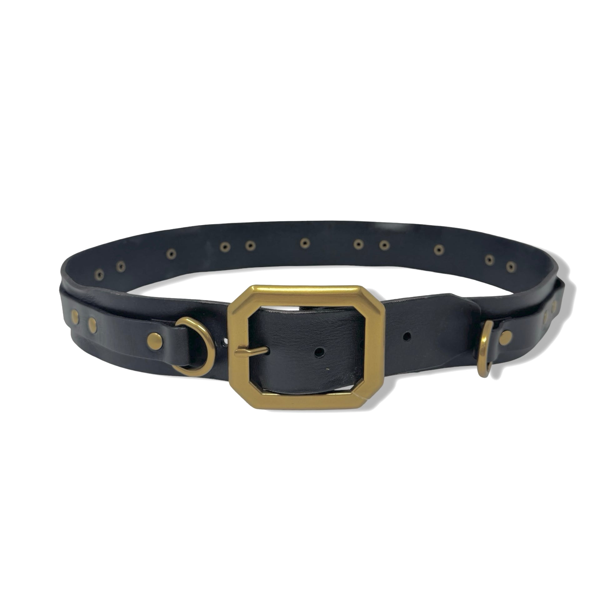 Linea Pelle Geometric Buckle Leather Belt