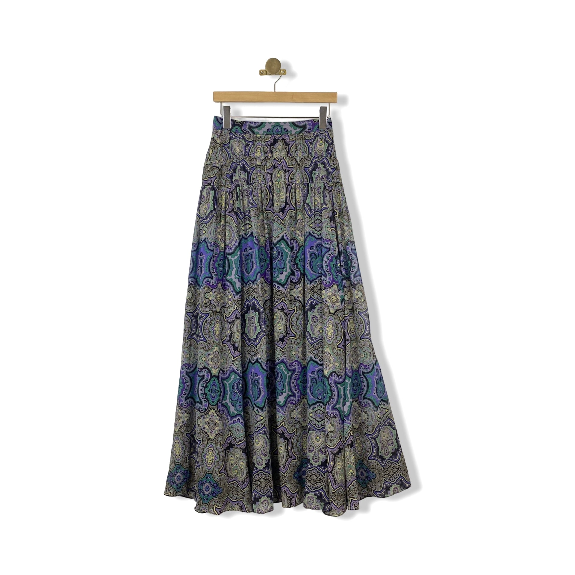 Etro Paisley Print Midi Skirt