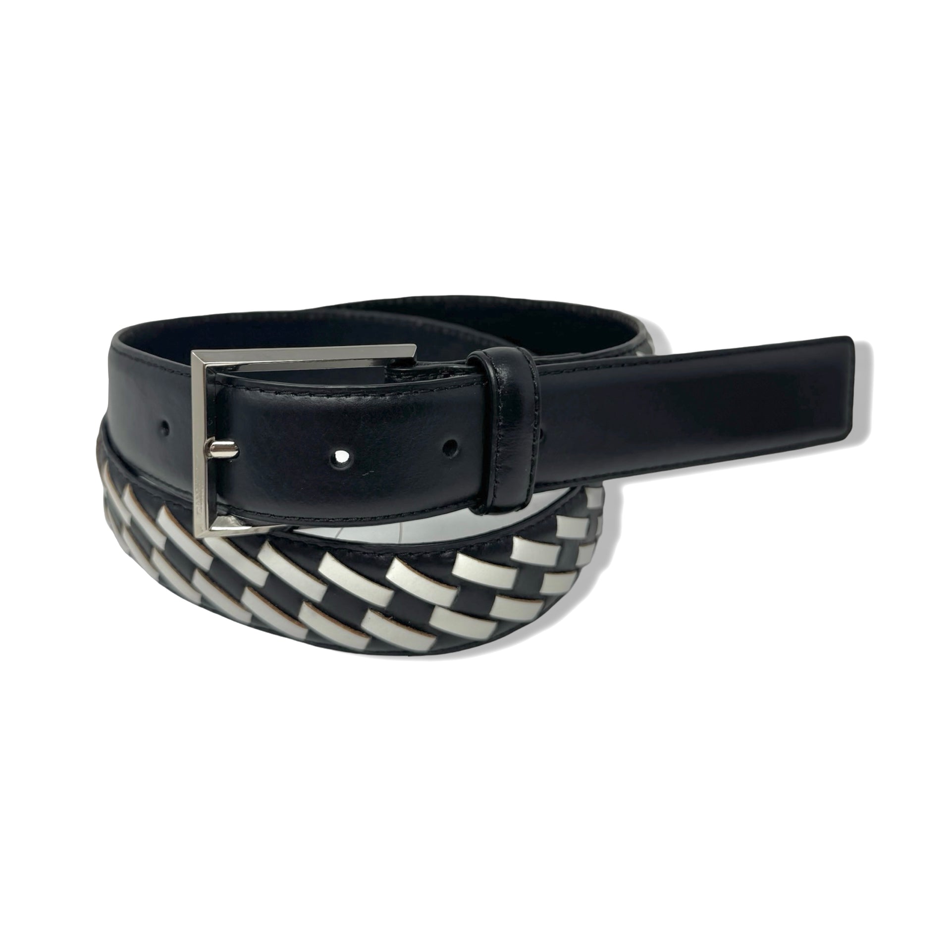 Linea Pelle Diagonal Woven Belt