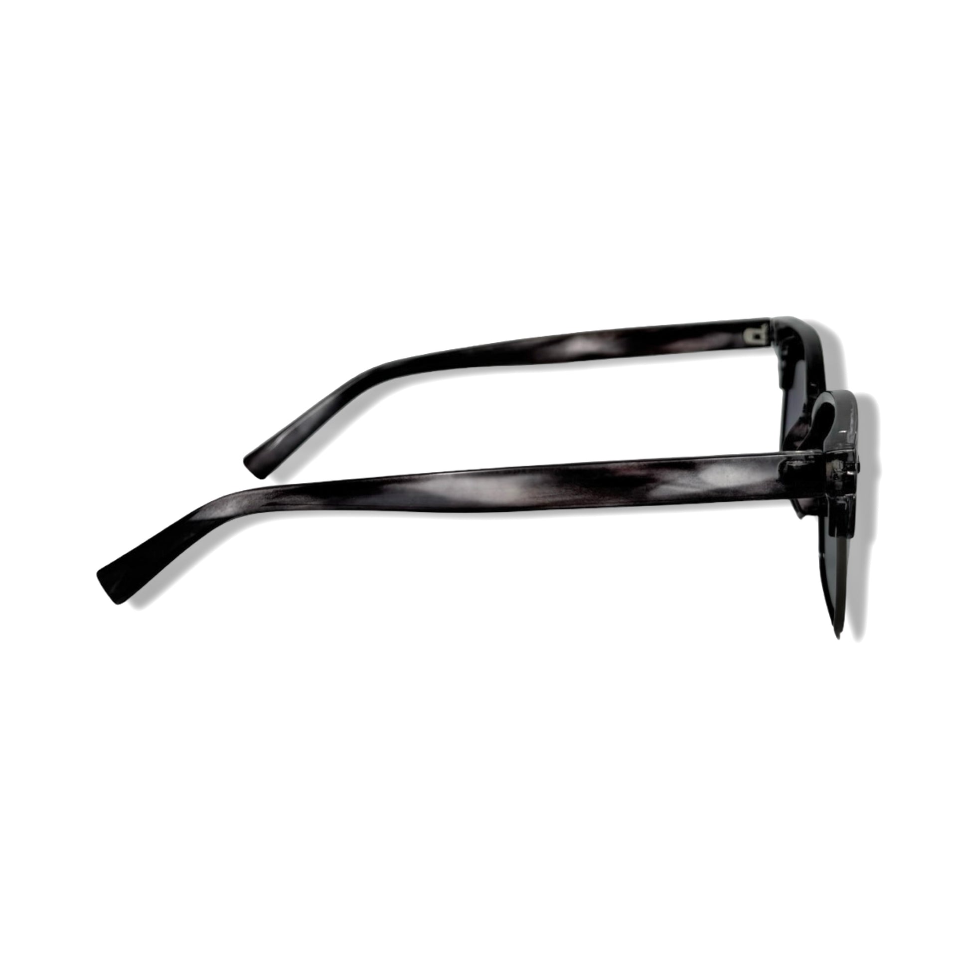 Gradient Temple Clubmaster Sunglasses