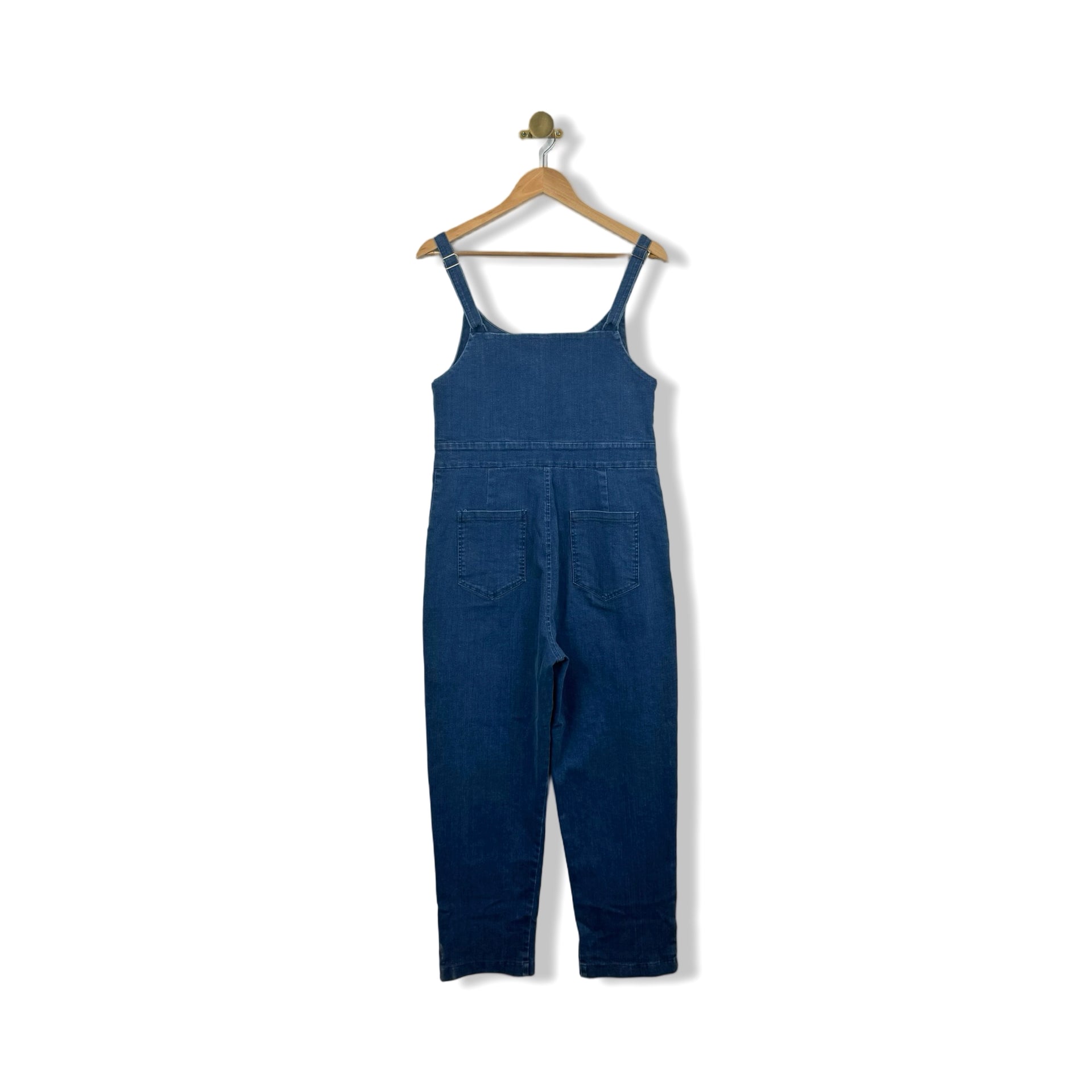 Loup Washed Indigo Claudia Cropped Jumpsuit