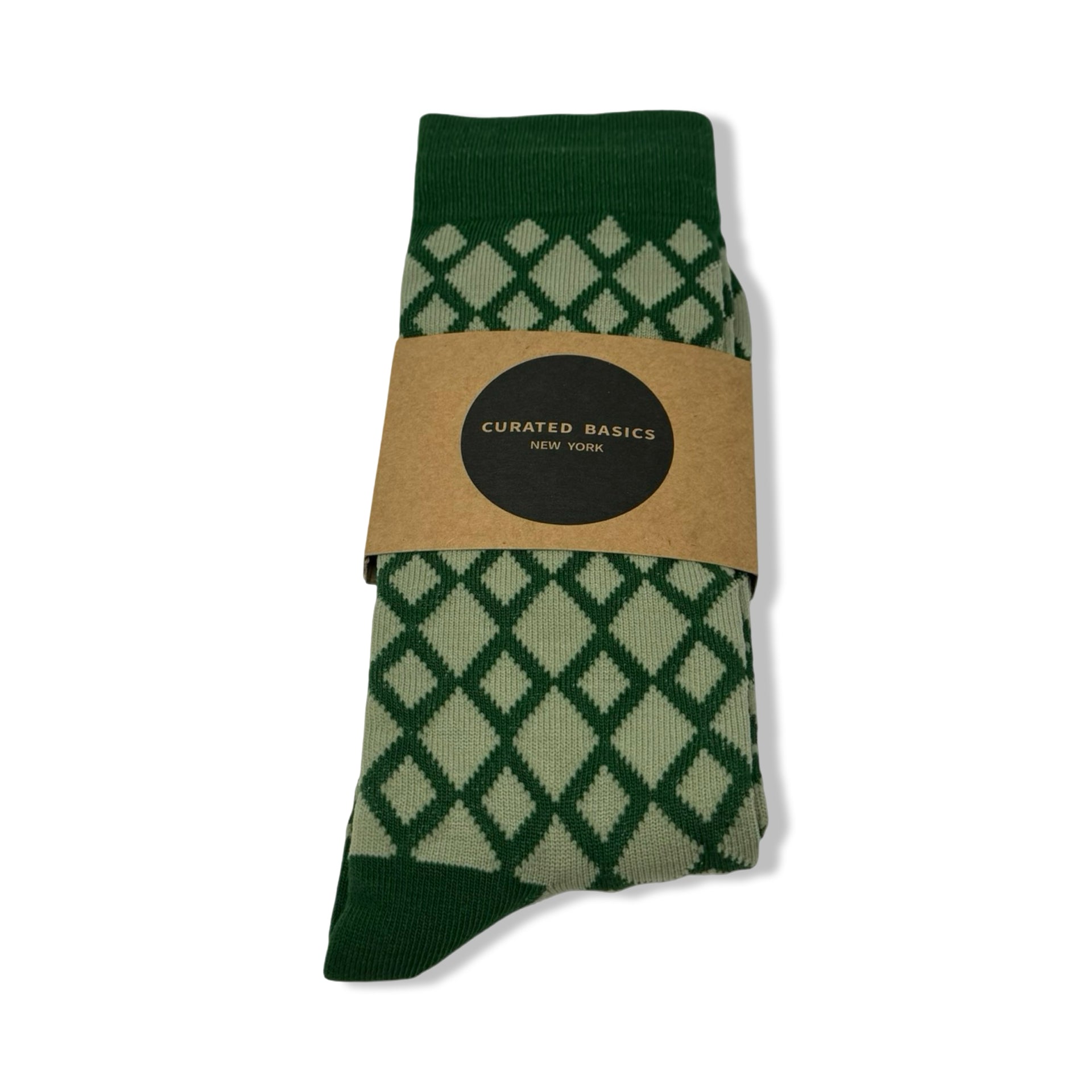 Curated Basics Diamond Calf Socks