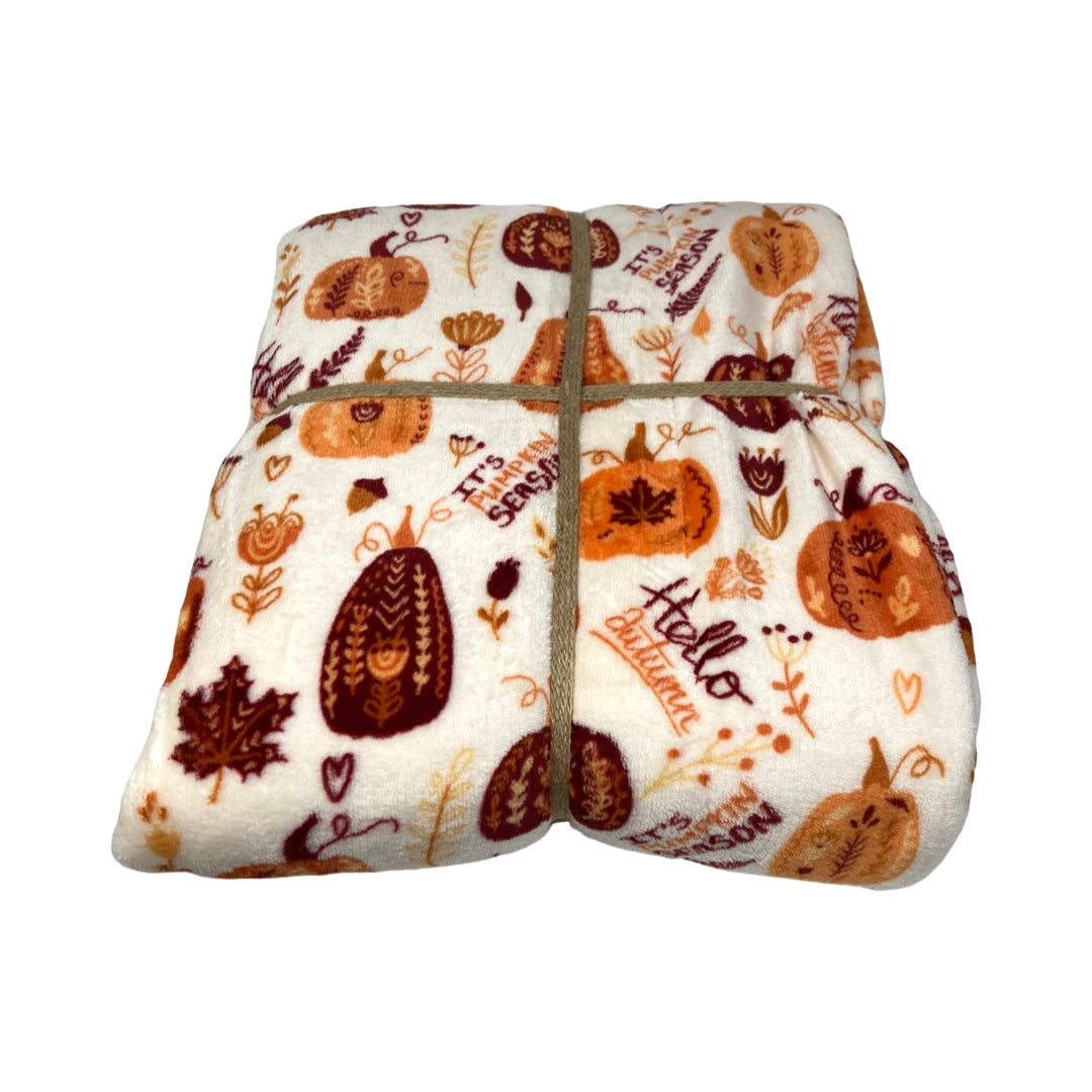 Motif Hello It's Pumpkin Season Harvest Berber Throw Blanket