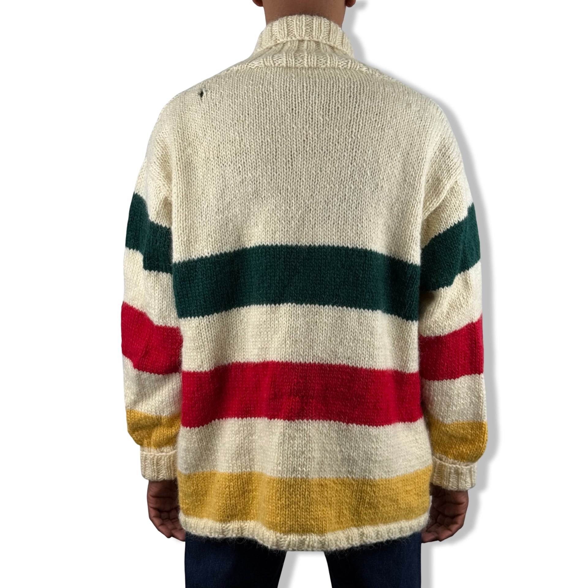 Vintage Hudson's Bay Motif Cardigan