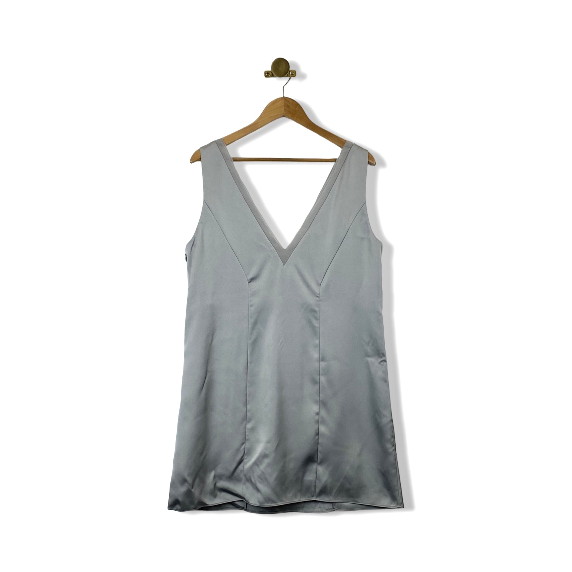 COS Panelled Mini Satin Slip Dress