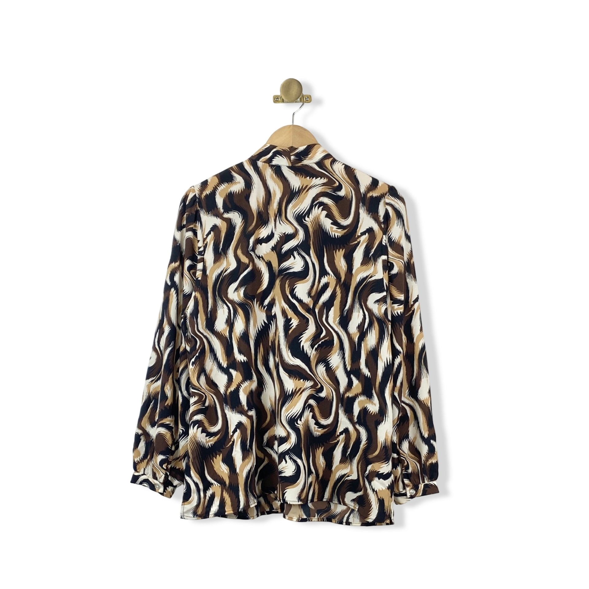 Eloquii Abstract Self Tie Top
