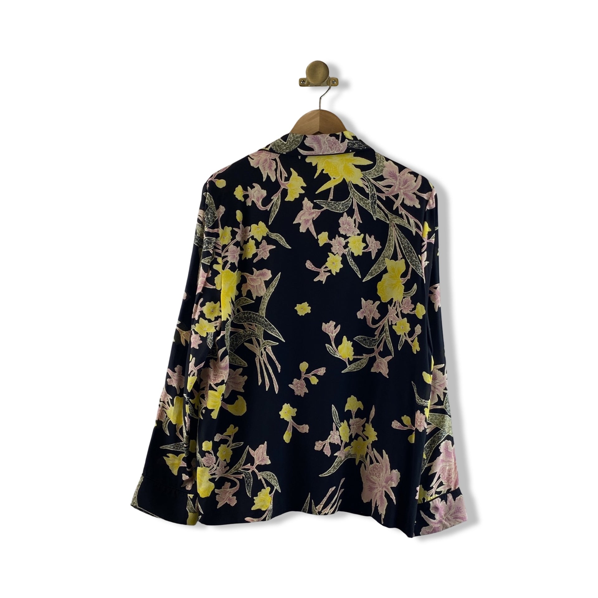 Diane Von Furstenberg Floral Silk Shirt