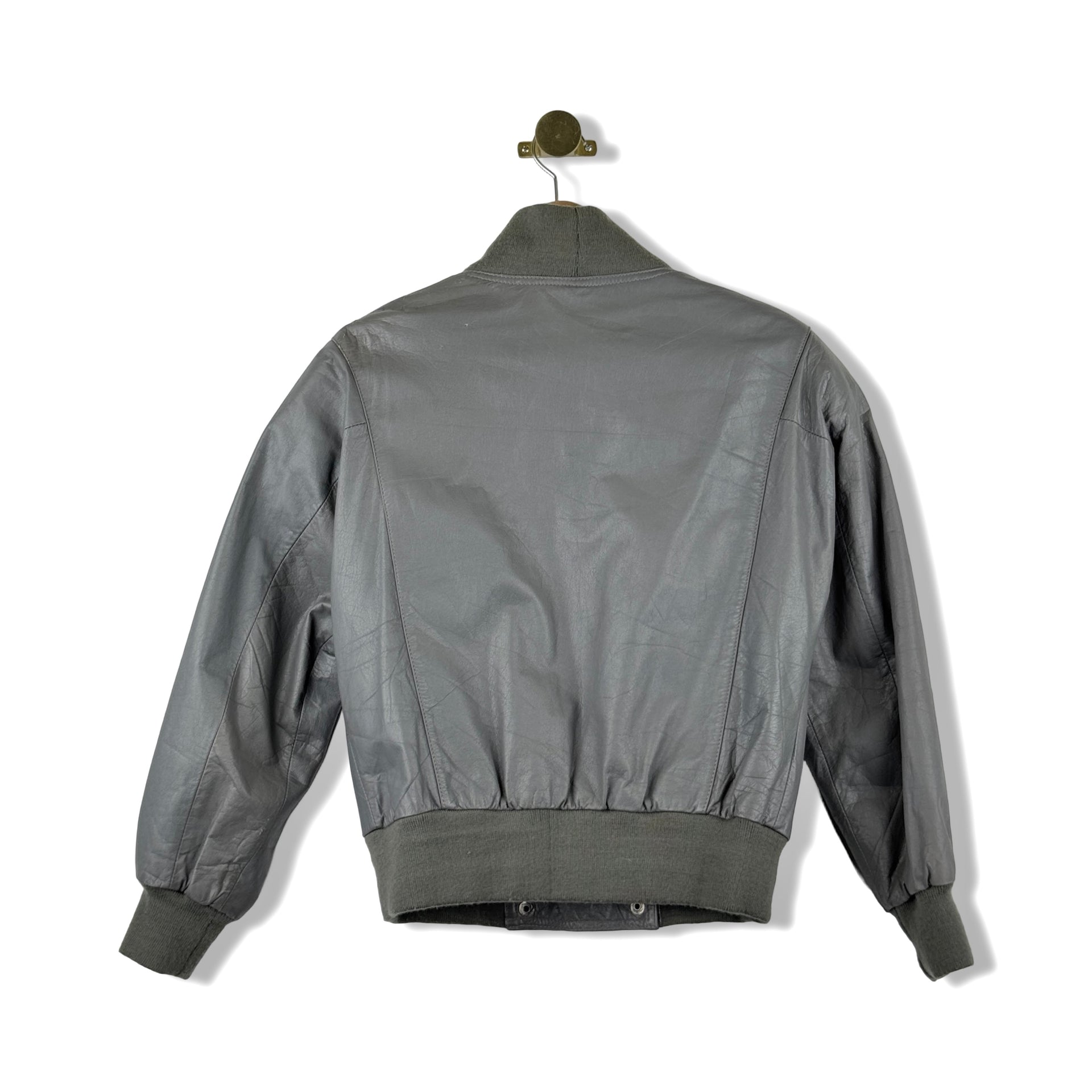 Vintage Guy Laroche Open Front Leather Jacket