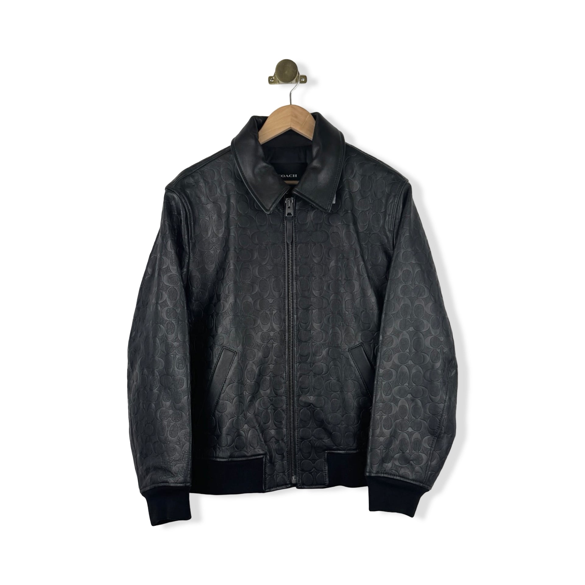 Coach Leather Signature Jacket