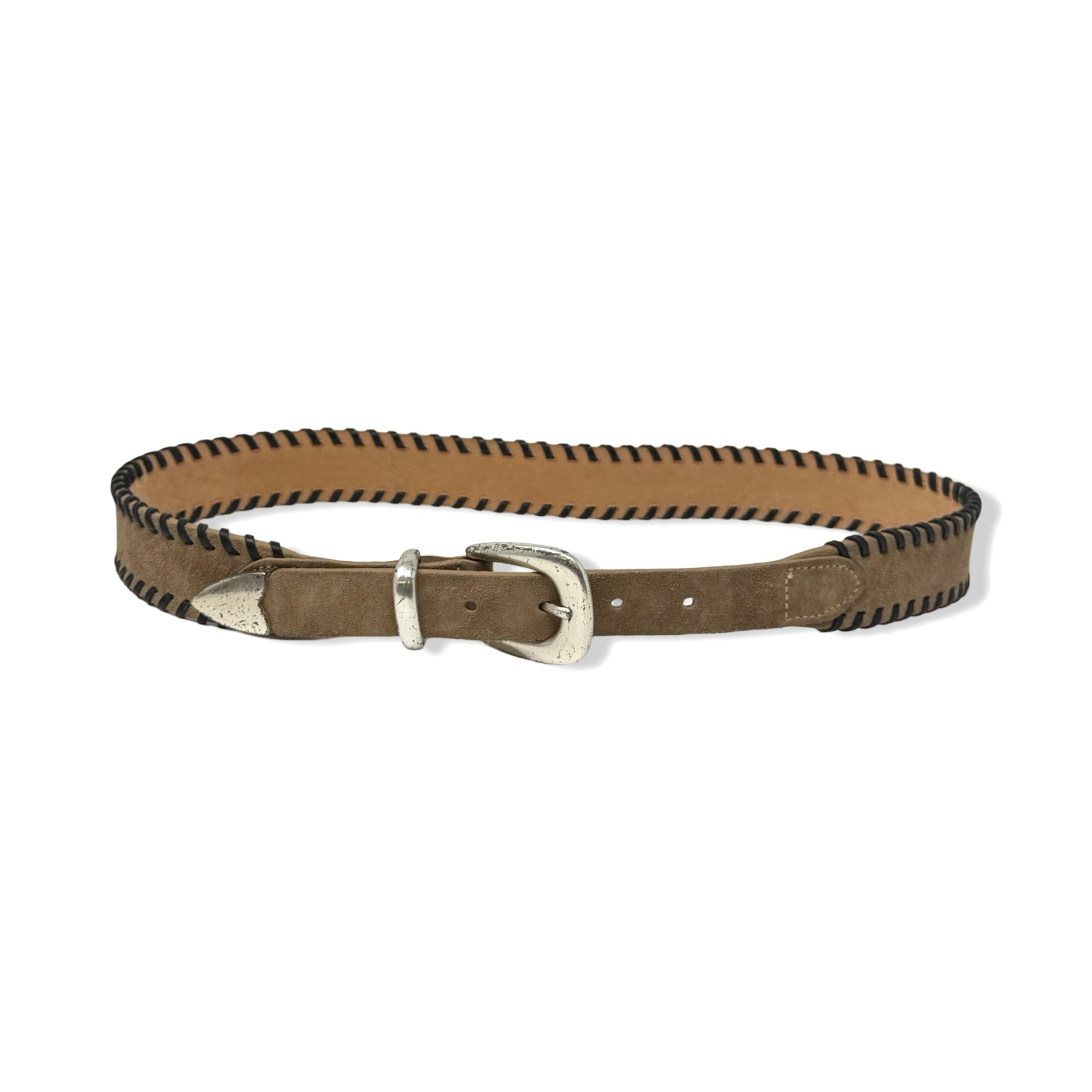 Rag & Bone Suede Whipstitch Belt