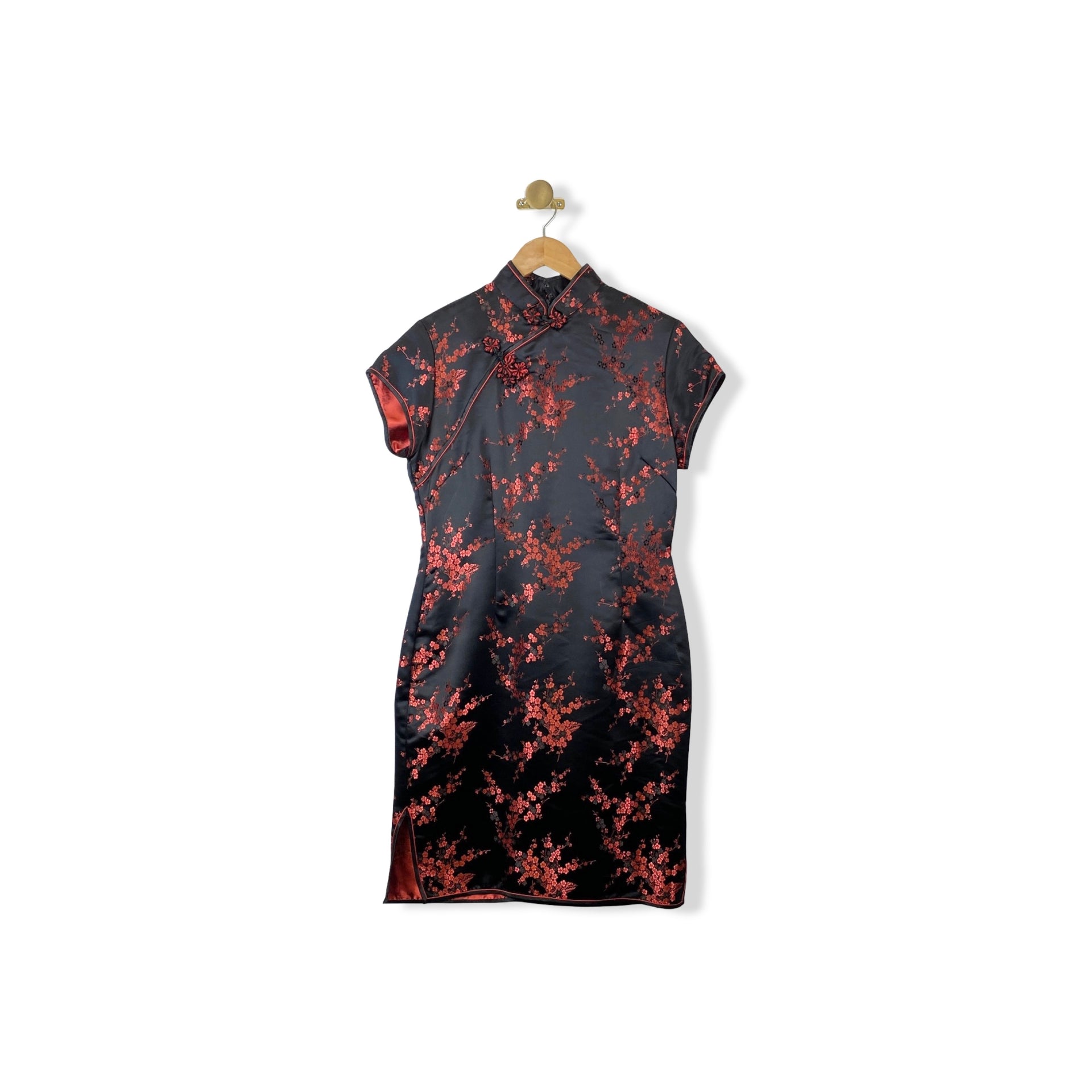 Vintage Yans NY Qipao Floral Dress