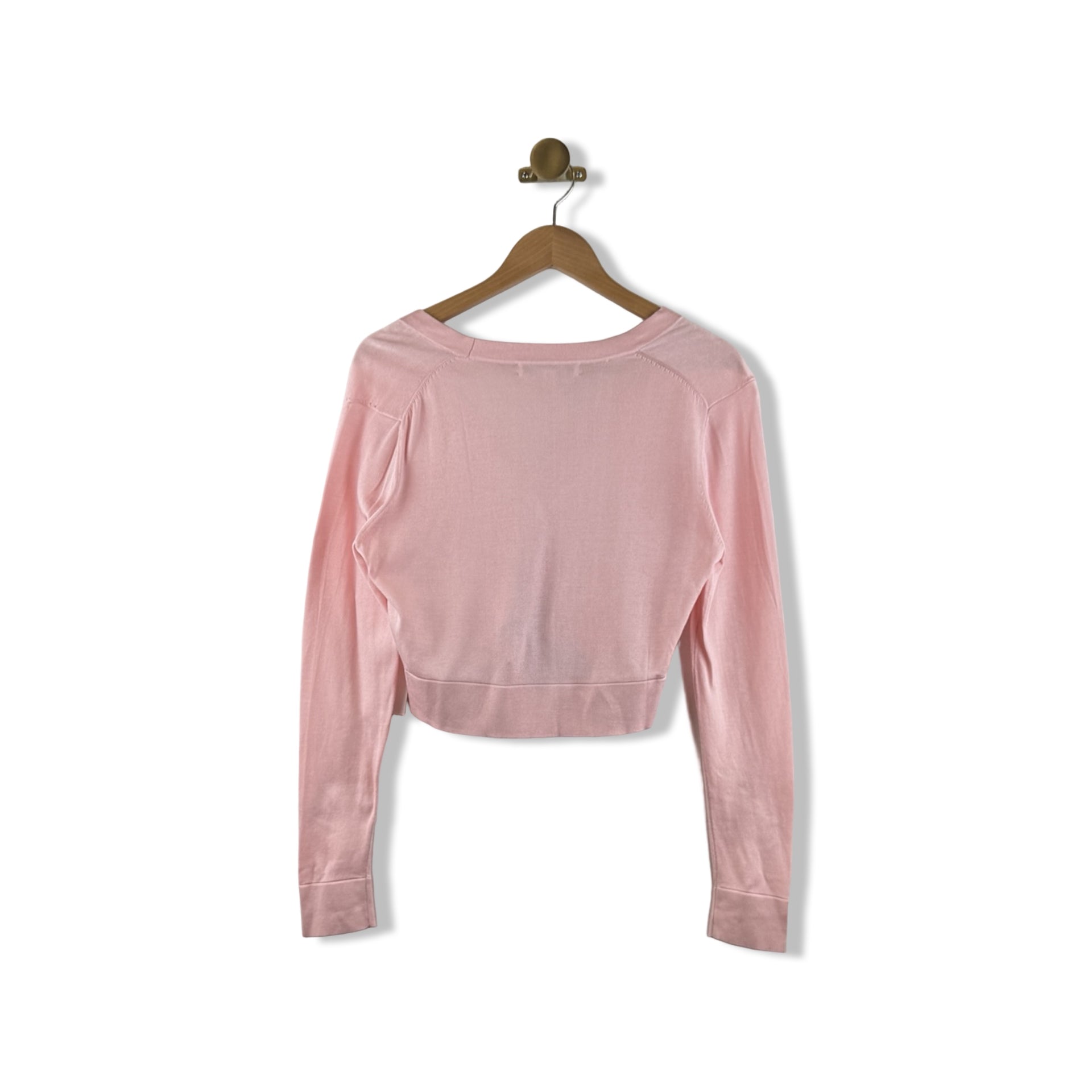 Brooks Brothers Sheer Cropped Cardigan