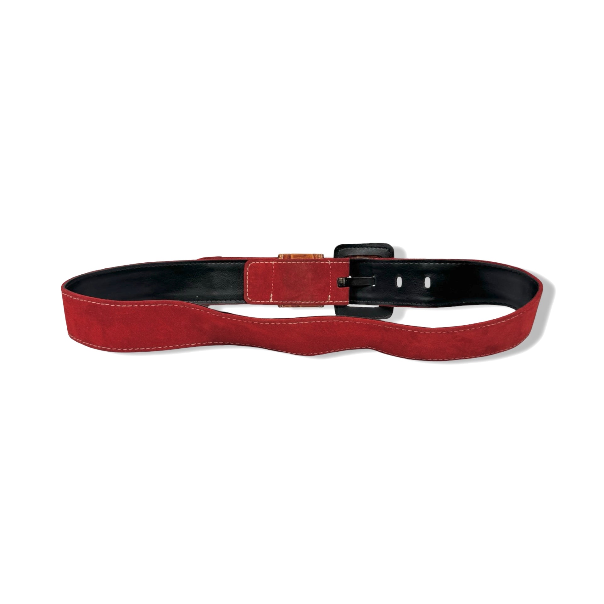 Vintage R.J. Graziano Suede Contrast Stitch Belt