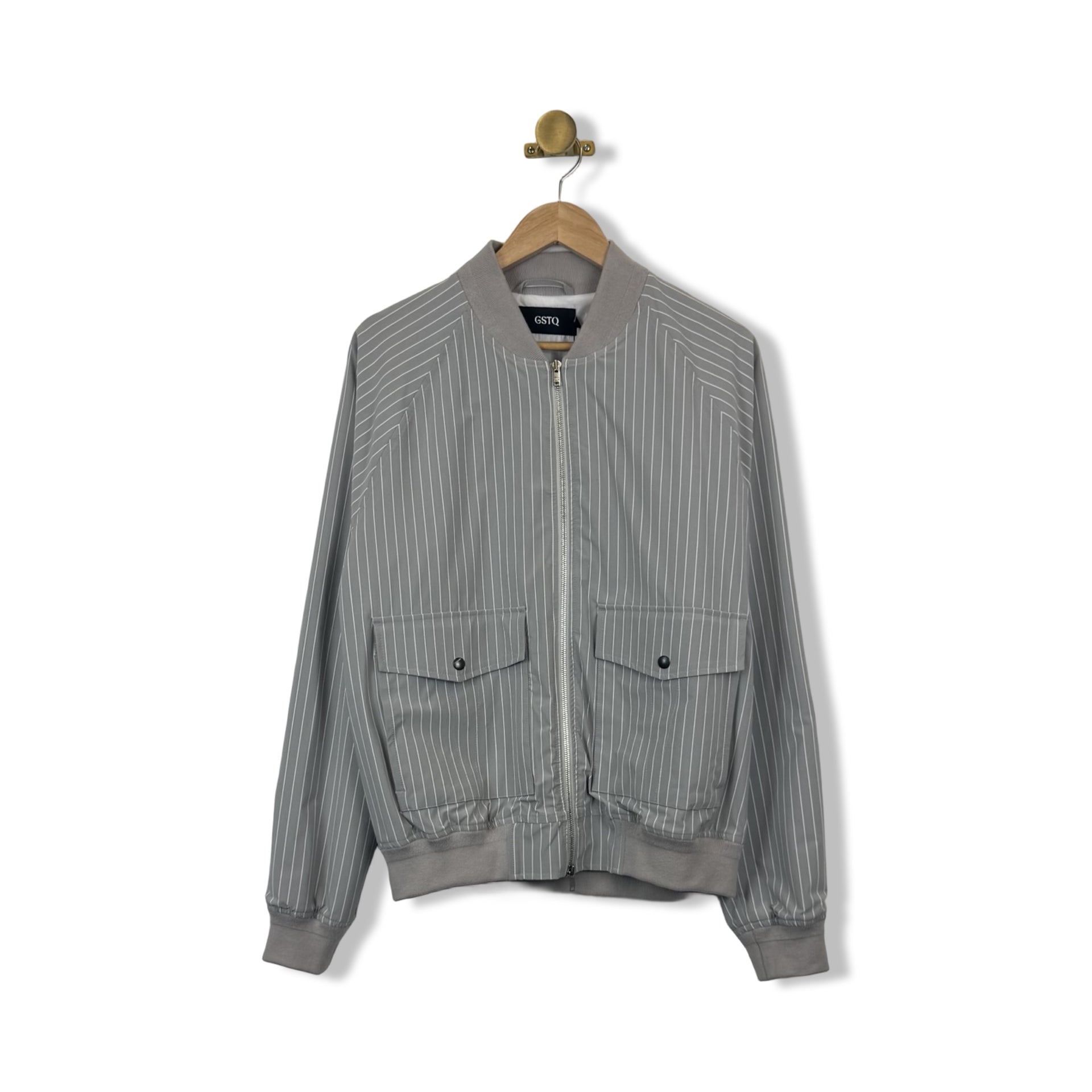 GSTQ Striped Bomber Jacket