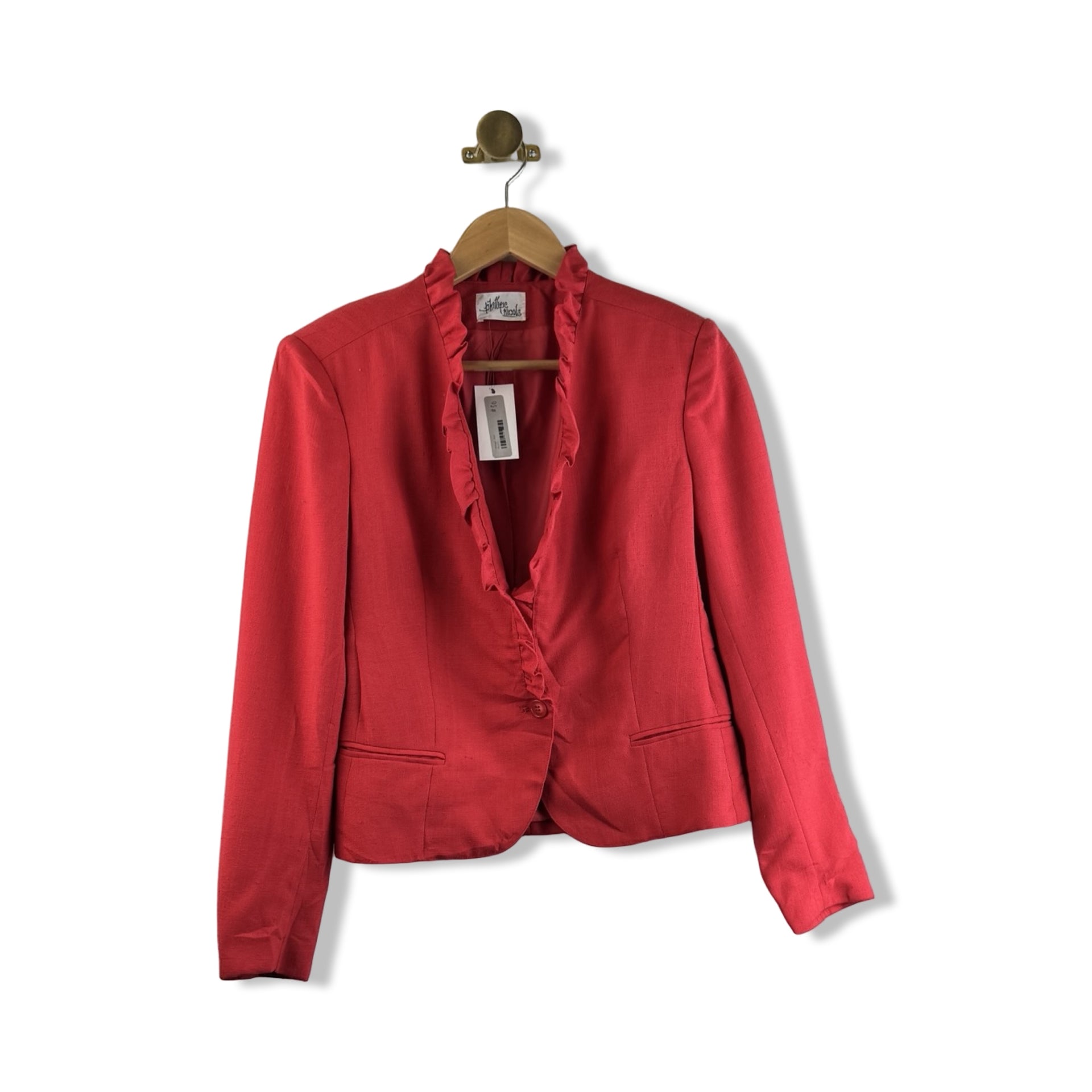 Vintage Phillip Nicola Ruffle Trim Blazer