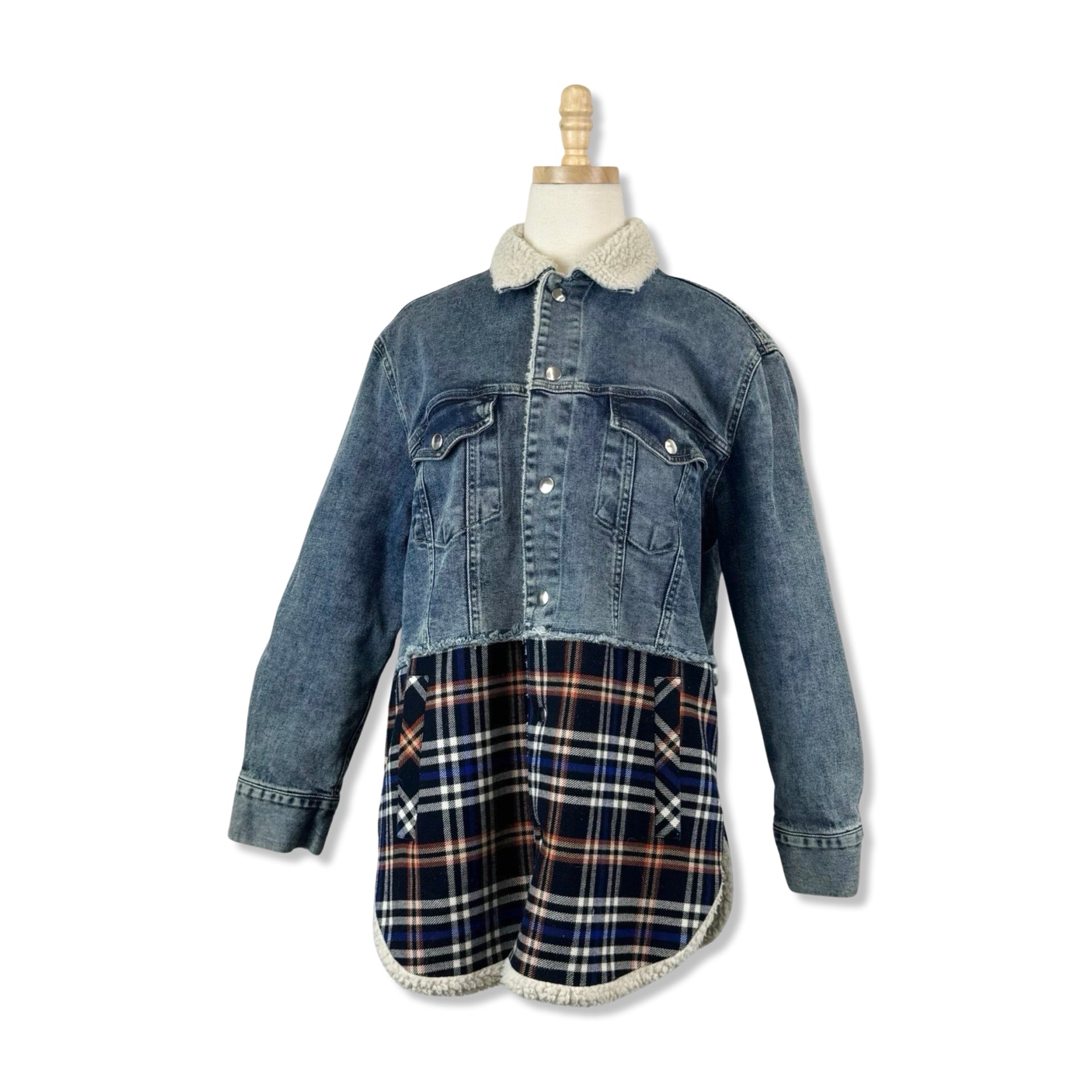 Sister Paul & Joe Peterson Denim Flannel Jacket