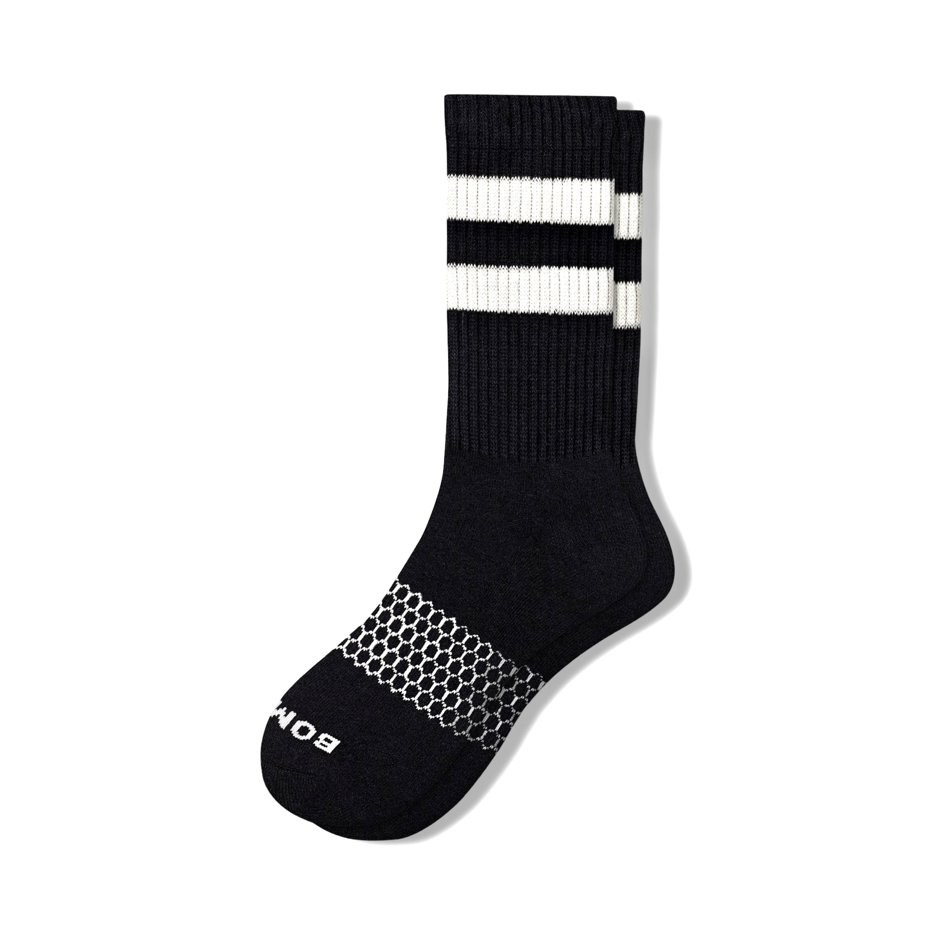 Bombas Vintage Black Stripe Calf Socks