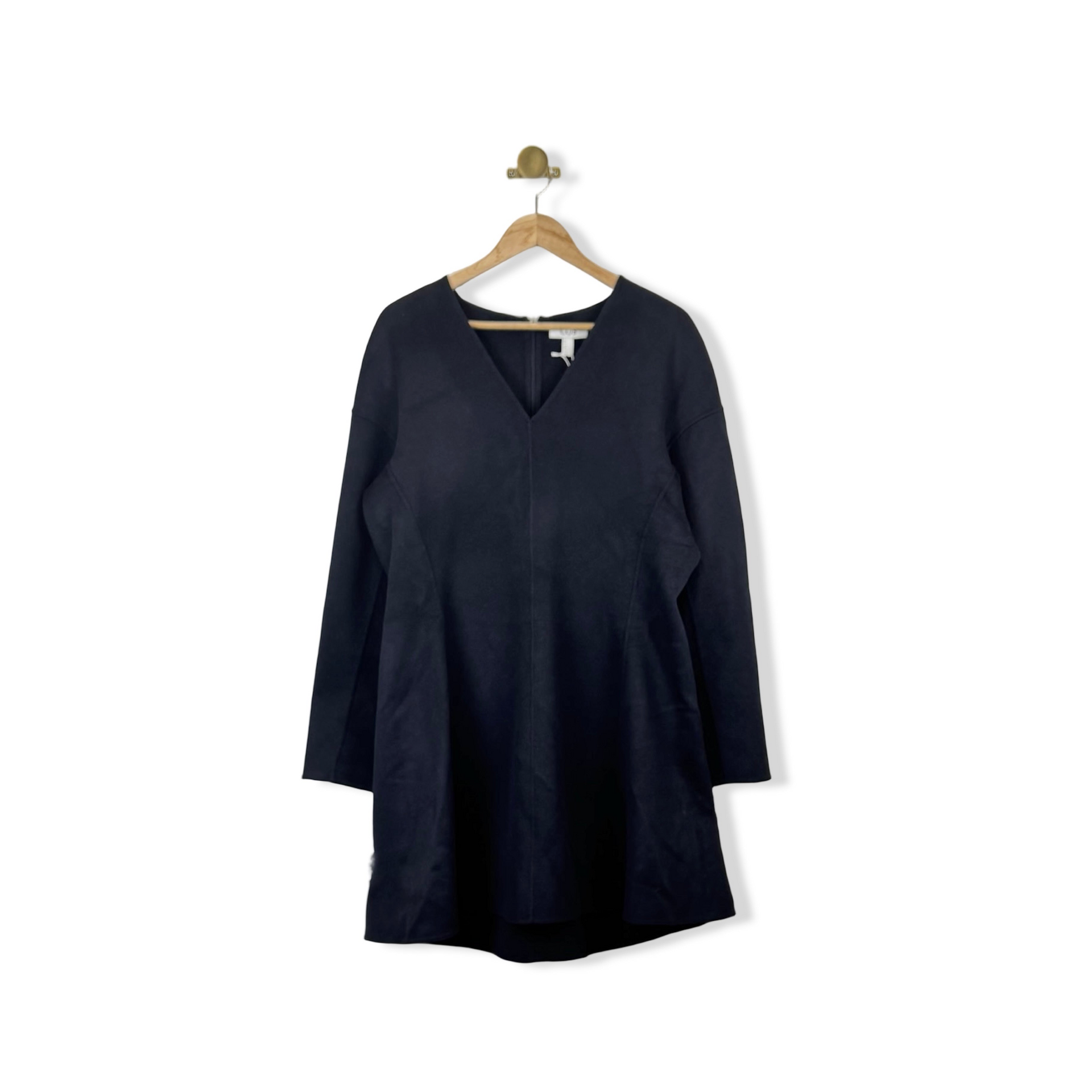 COS V-Neck Double-Faced Wool Dress