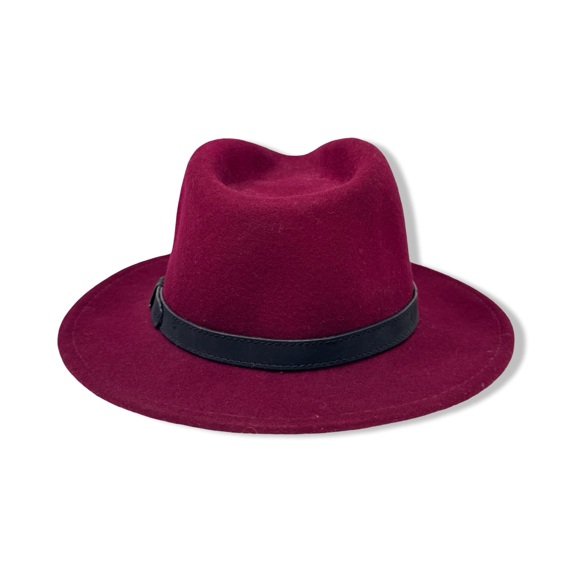 Wool Felt Crushable Fedora Hat