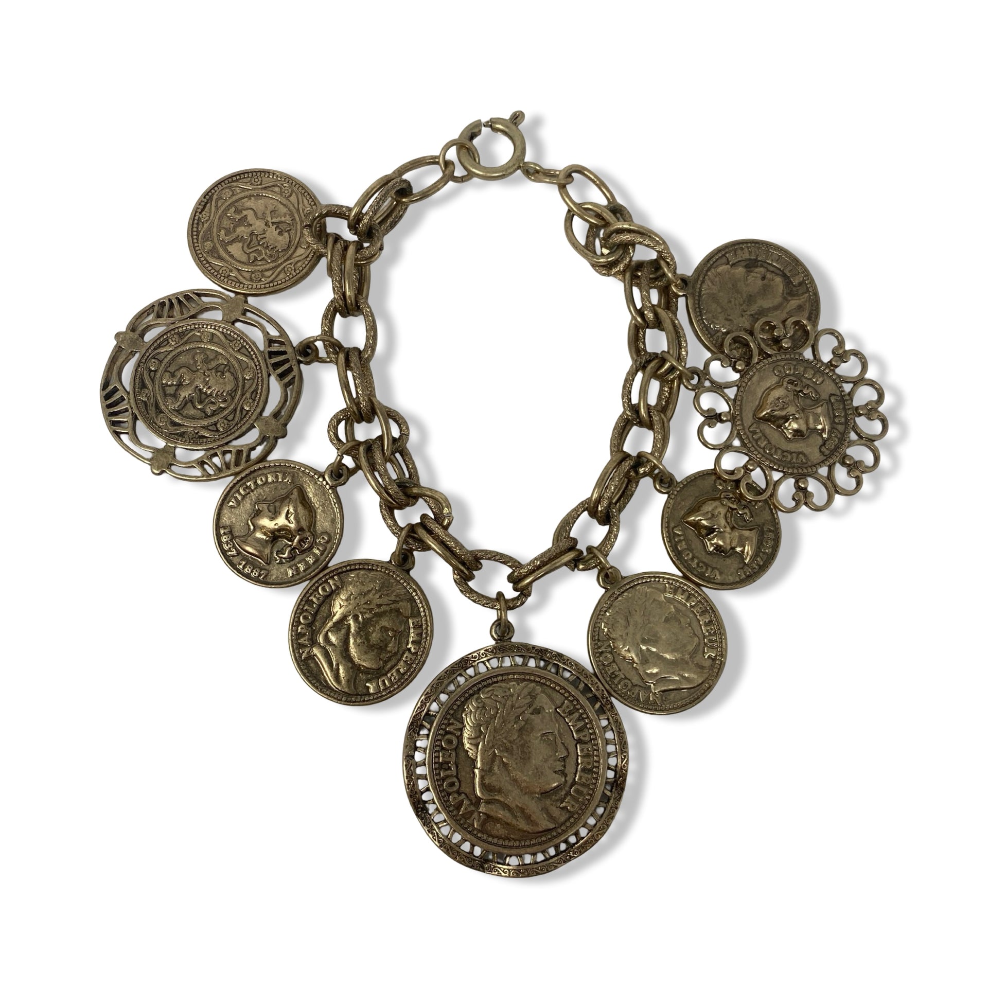 Coin Charm Bracelet