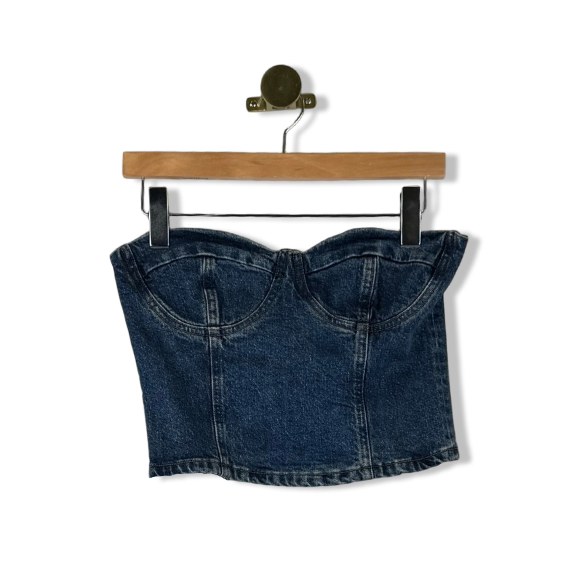 Reformation Jeans Denim Bustier Top