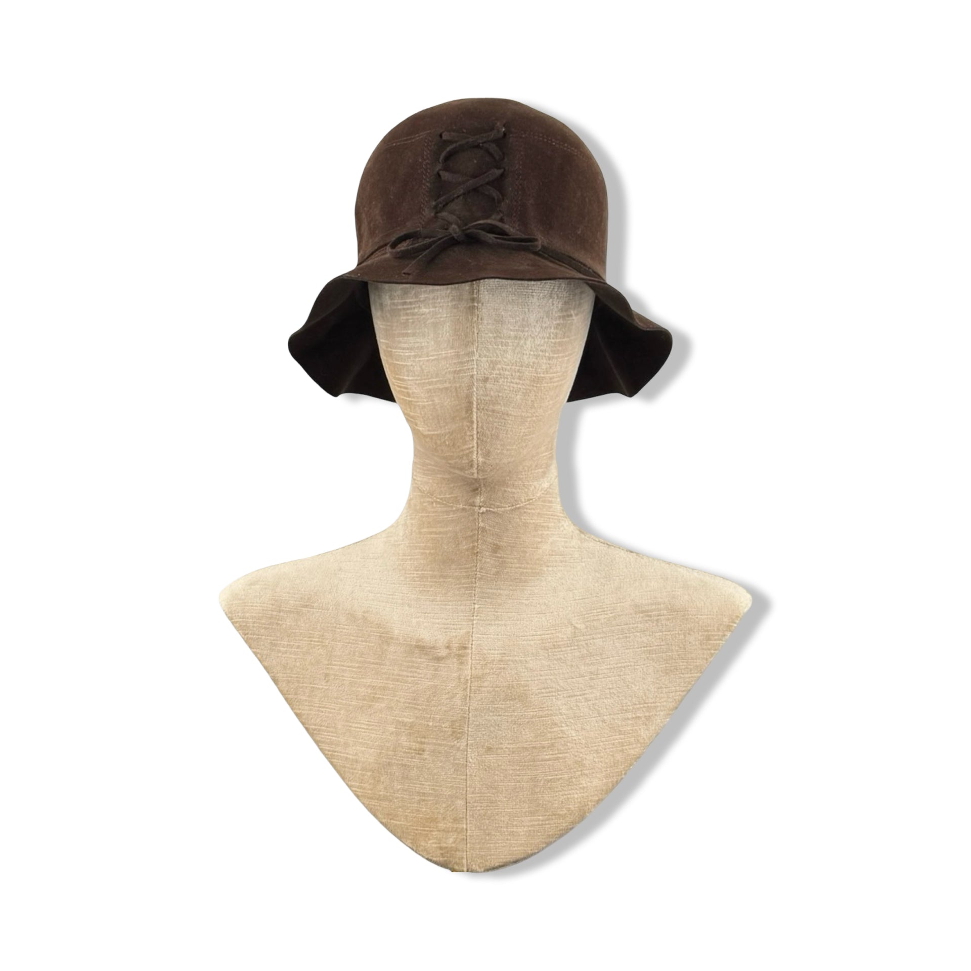Vintage Ernst Lace Up Bow Bucket Hat