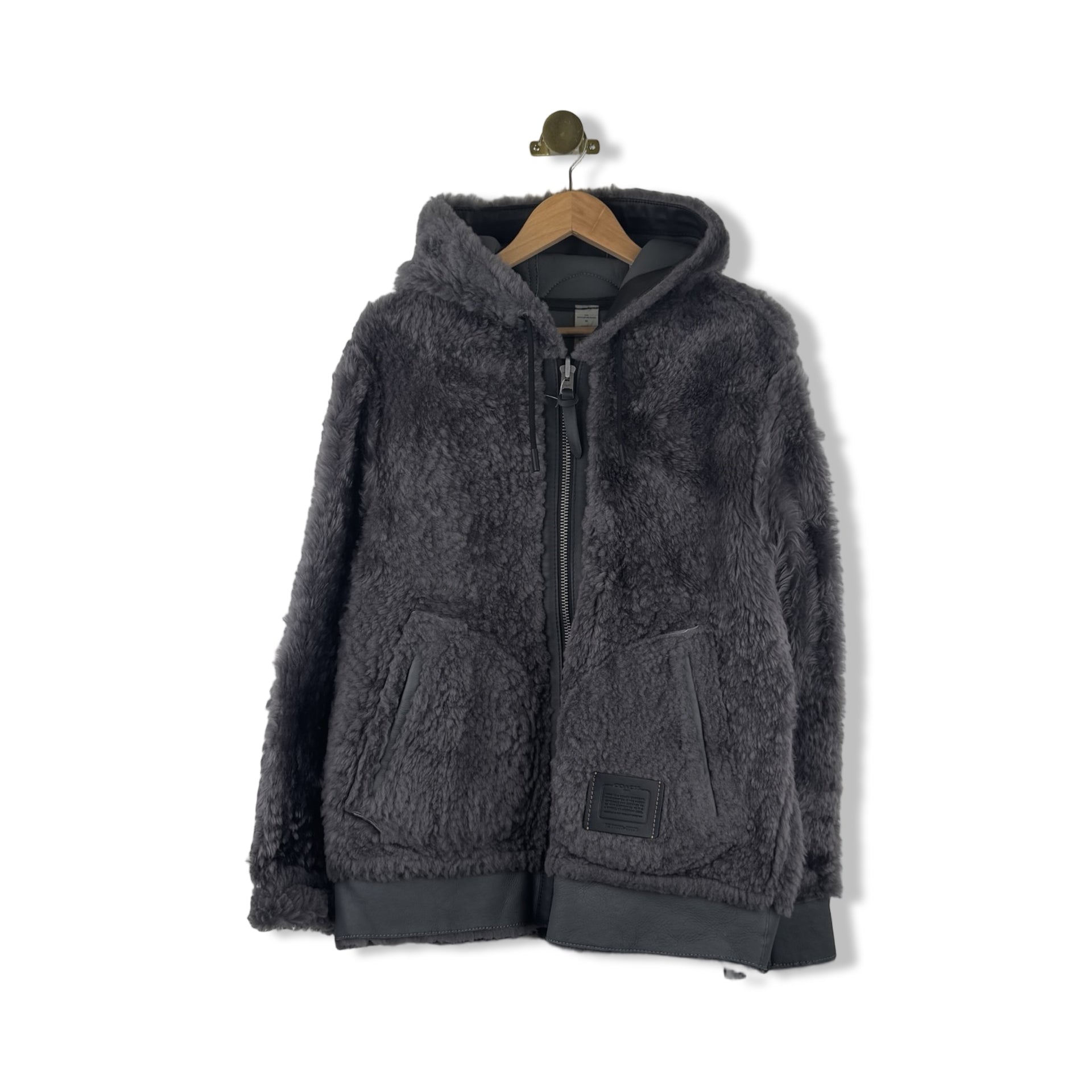 Coach Reversible Shearling Hoodie