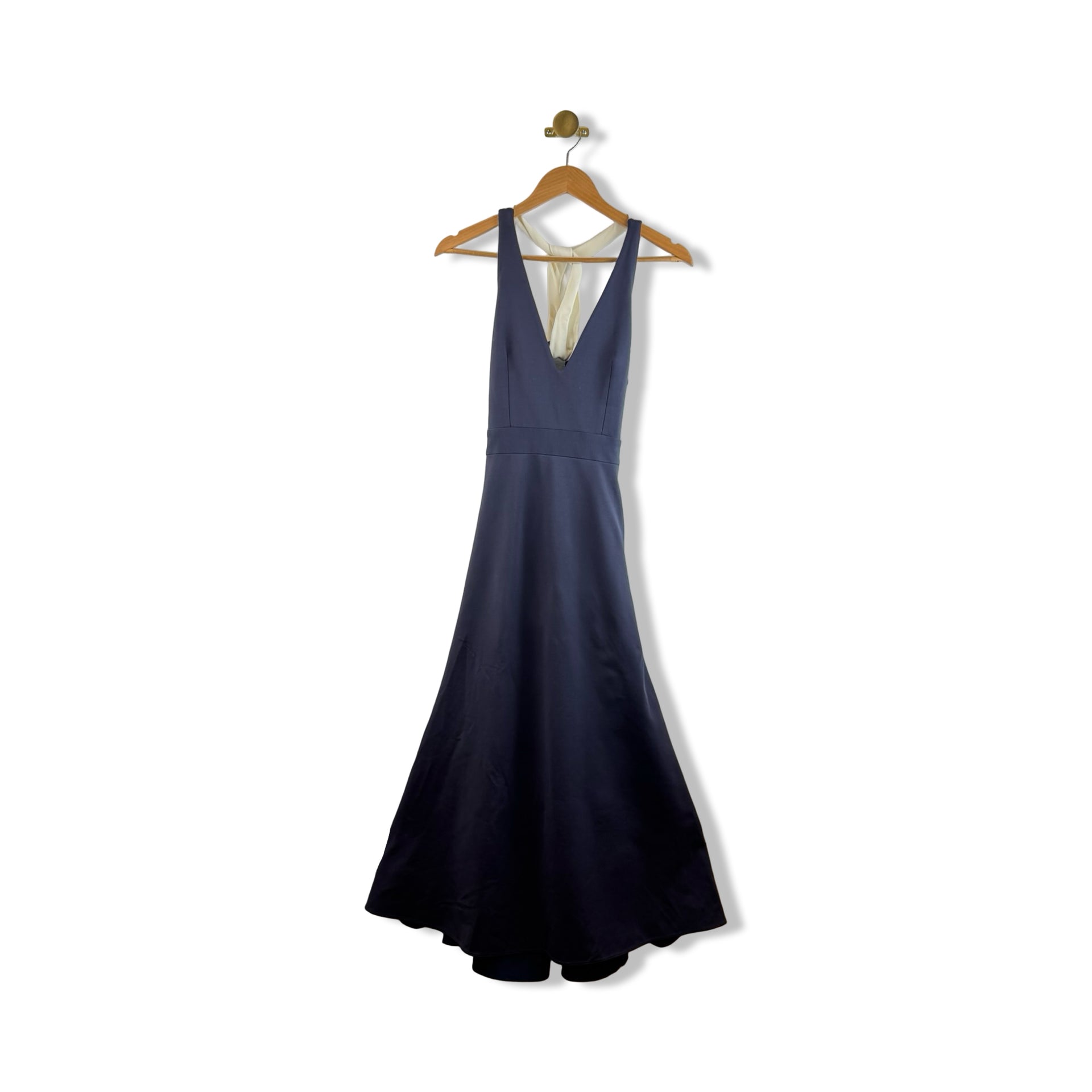 La Ligne Open Back Knot Strap Maxi Dress