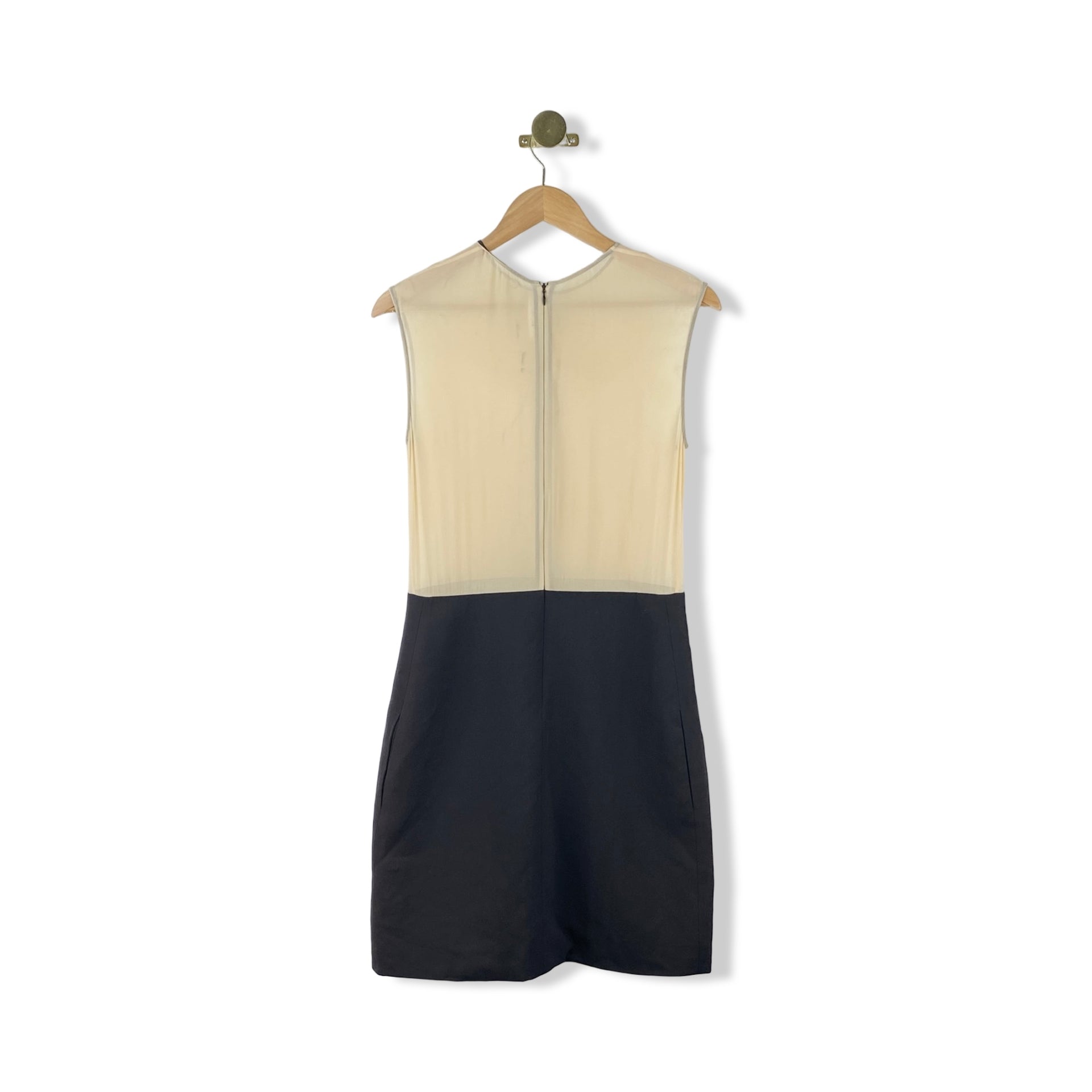 Celine Colorblock Sheer Sleeveless Dress
