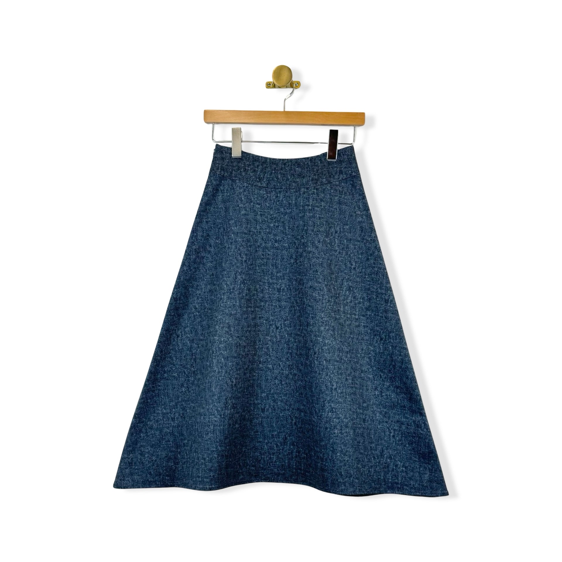 Kal Rieman Denim Martina Kick Skirt