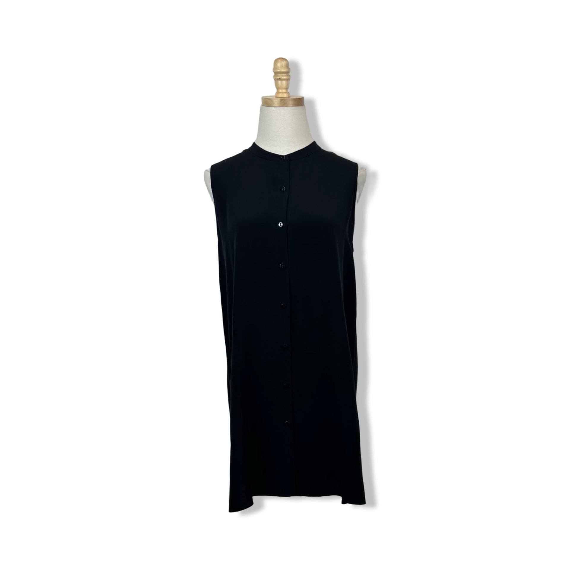 Eileen Fisher Sleeveless Buttonup Tunic