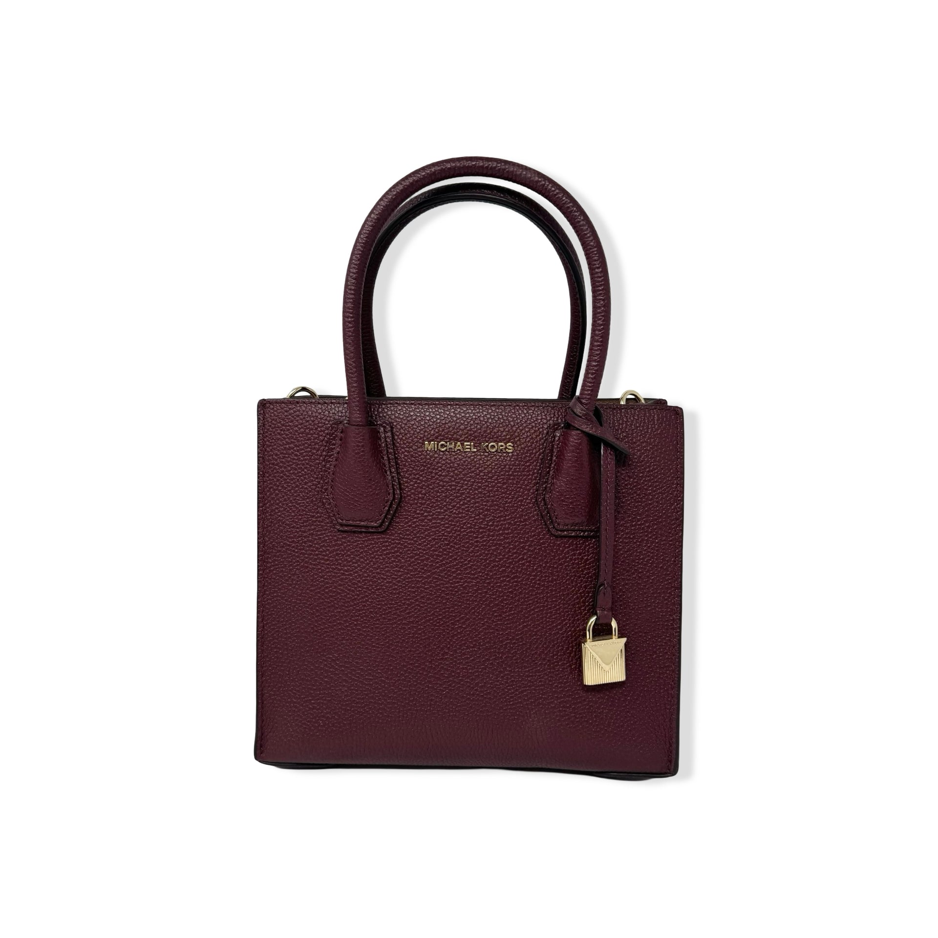 Michael Kors Oxblood Mercer Messenger Crossbody Bag