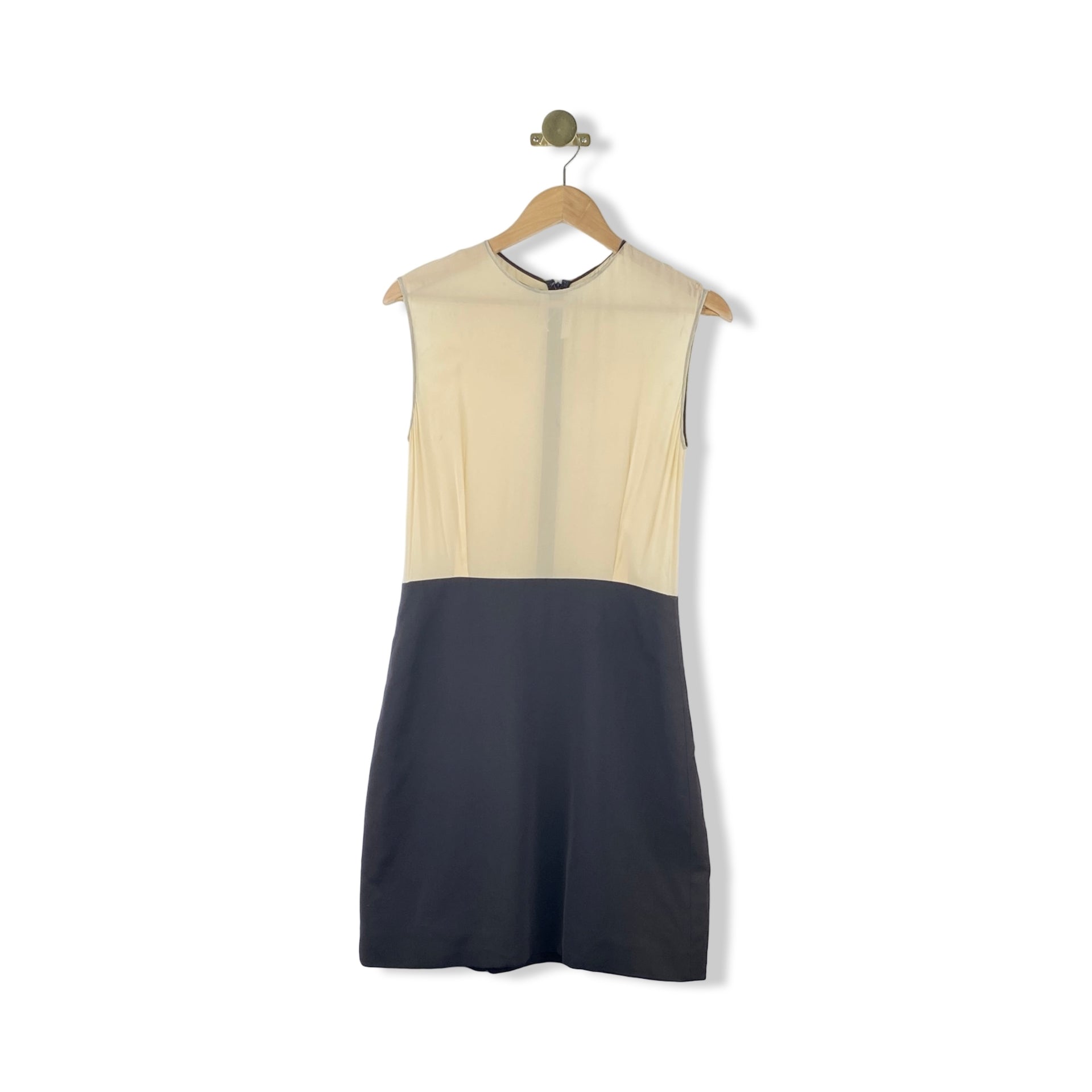 Celine Colorblock Sheer Sleeveless Dress