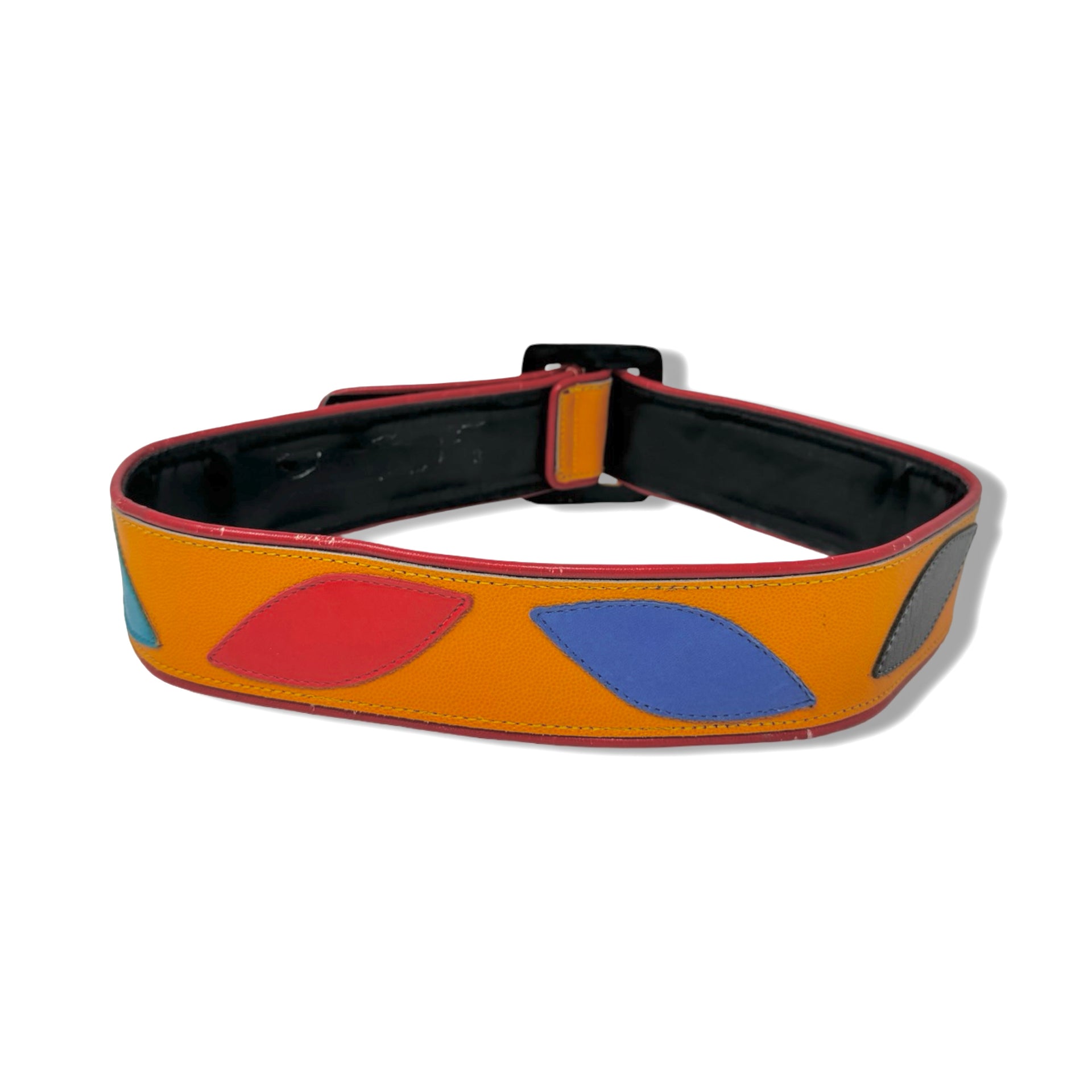 Vintage R.J. Graziano Multicolor Patch Belt