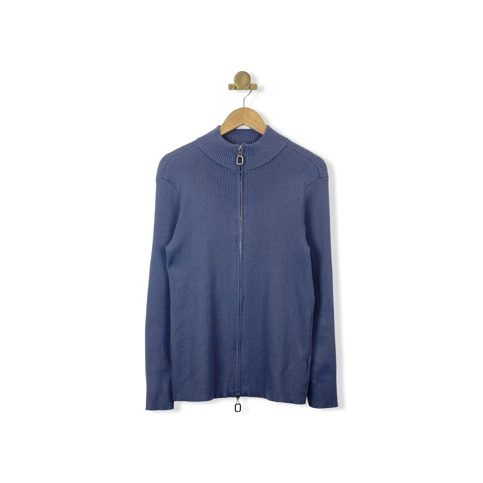 Eloquii Half Zip Ribbed Top