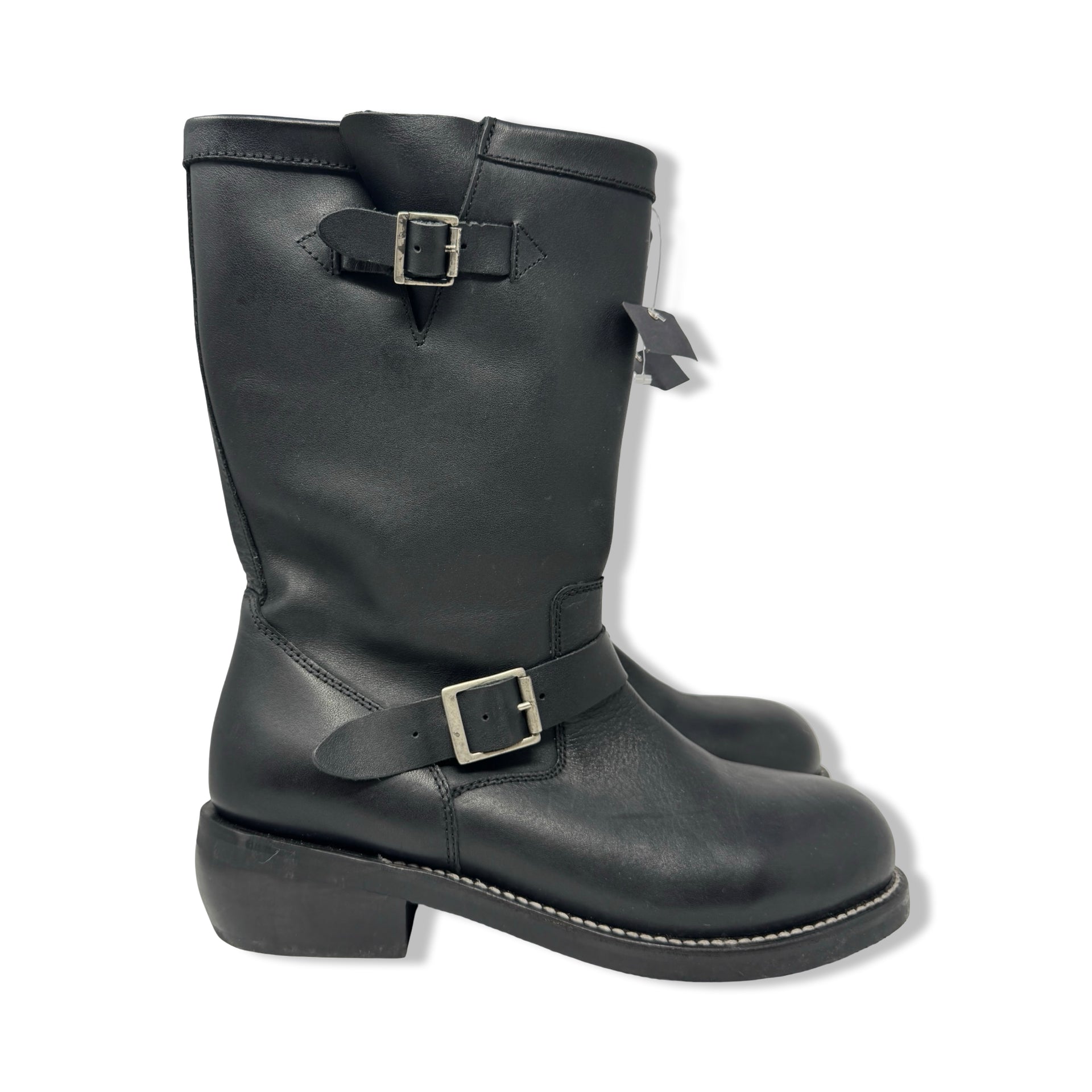 Cody James Leather Biker Boots