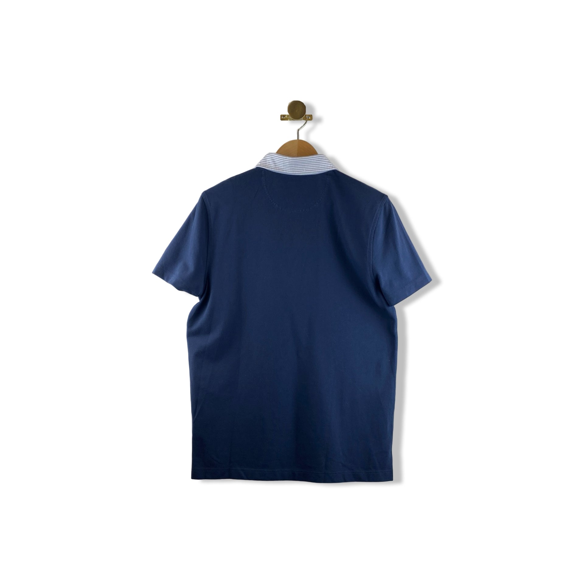 Brooks Brothers Striped Collar Polo Shirt