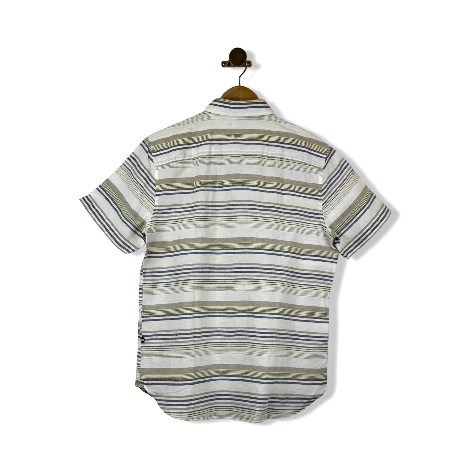 Nautica Striped Linen Short-Sleeve Shirt
