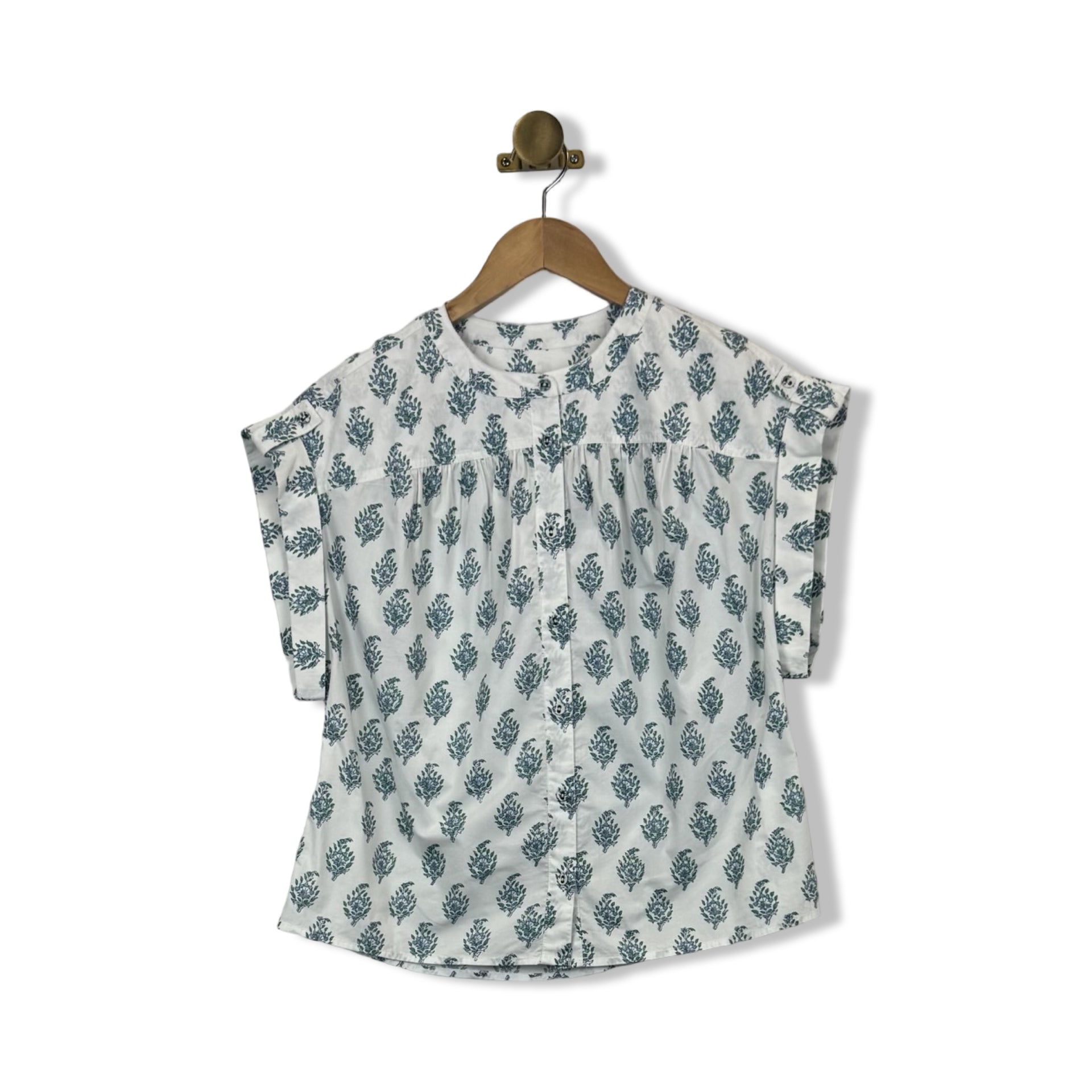 Area Stars Block Print Shift Blouse