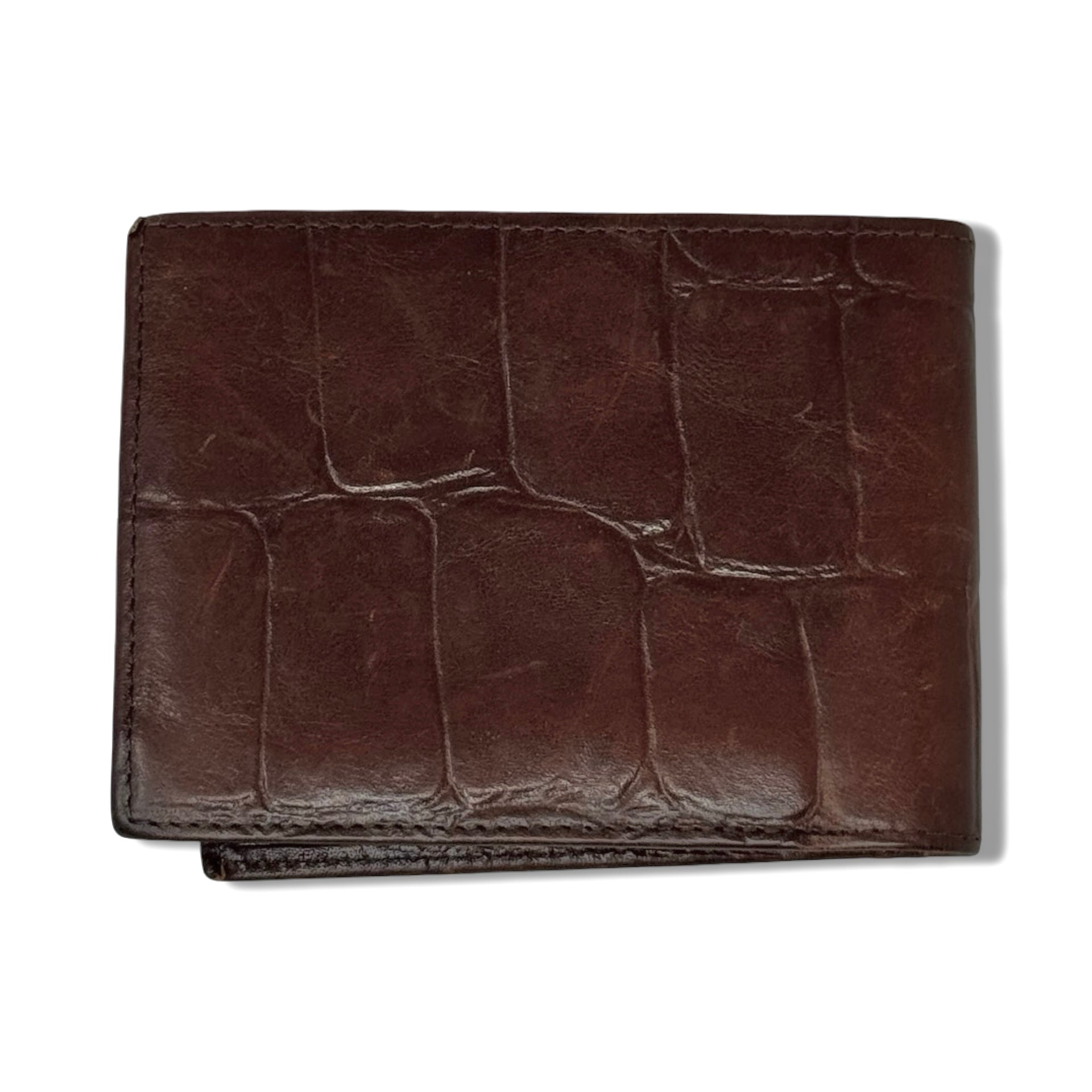 Mulberry Croc Embossed Bi-Fold Wallet