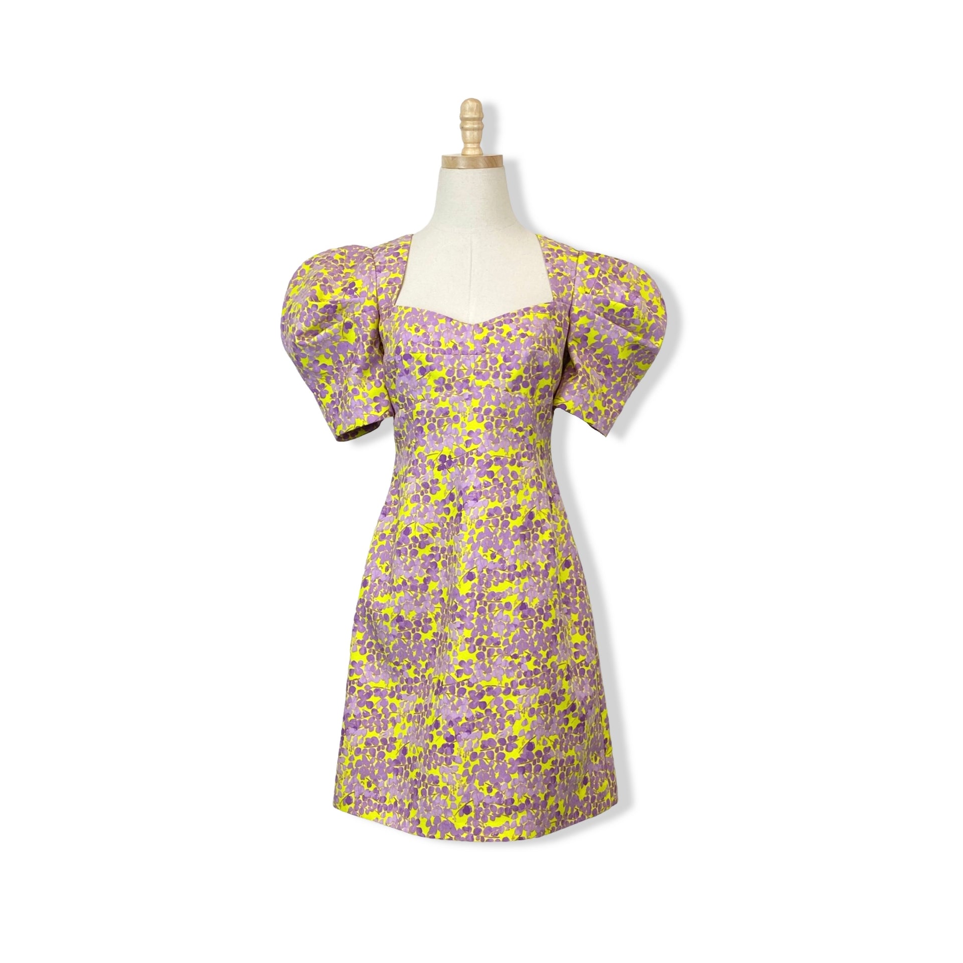 Exquise Floral Puff Sleeve Dress