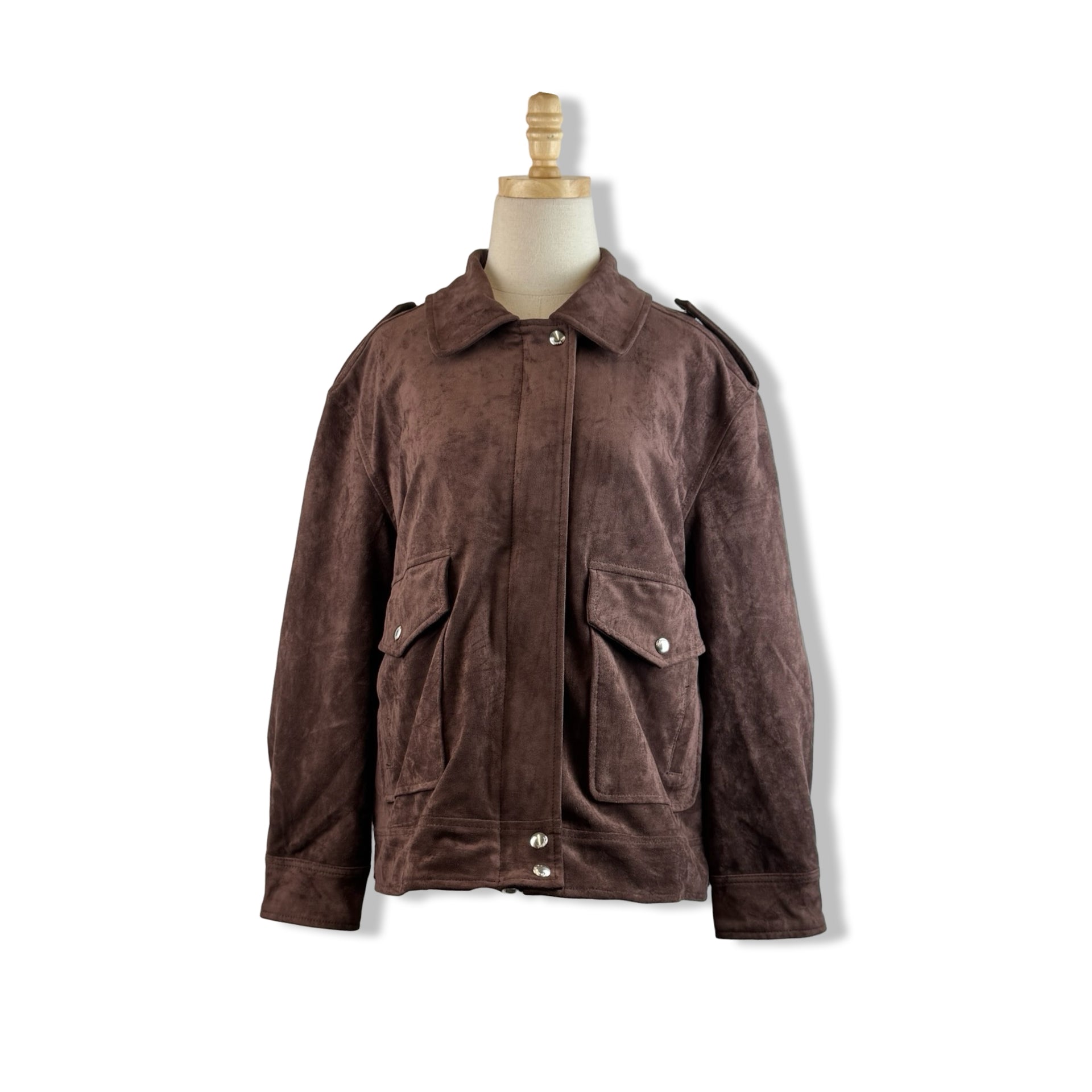 BLANKNYC Faux Suede Zip Jacket