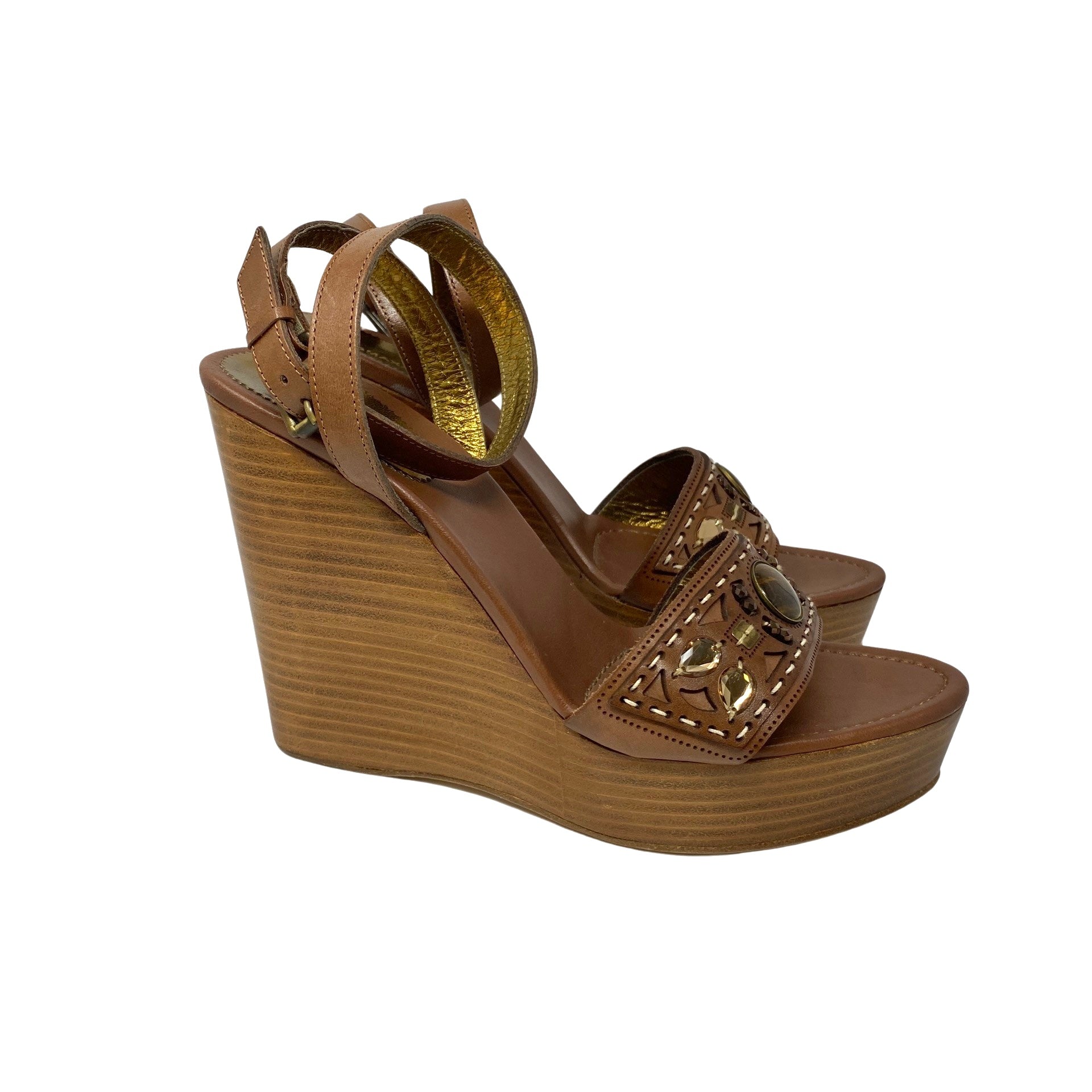 BCBGMAXAZRIA Wrap Wedge Heels