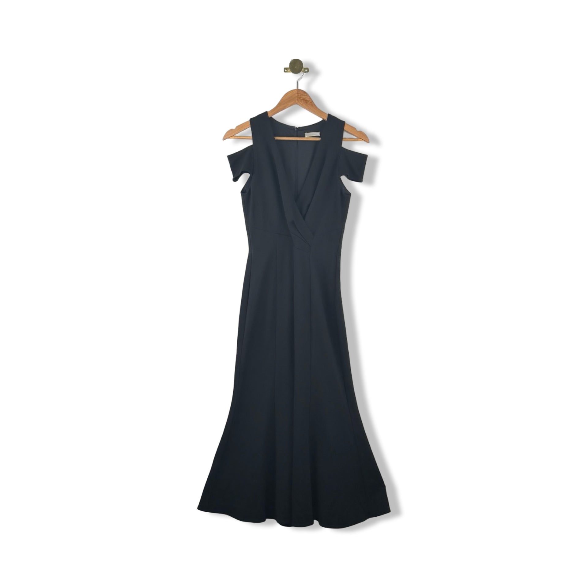 Shoshanna Cold Shoulder Maxi Dress