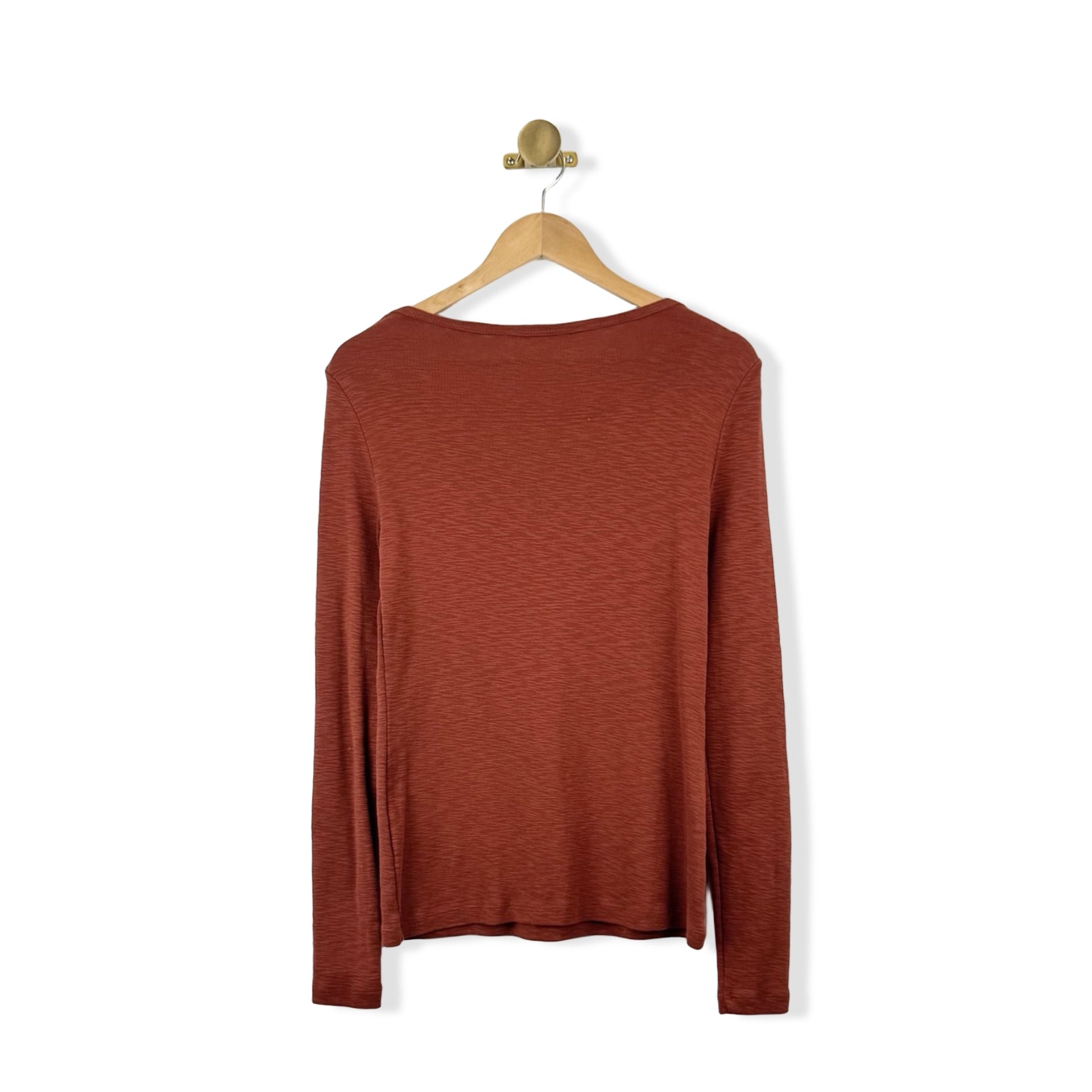 Peruvian Connection V Neck Long Sleeve Top