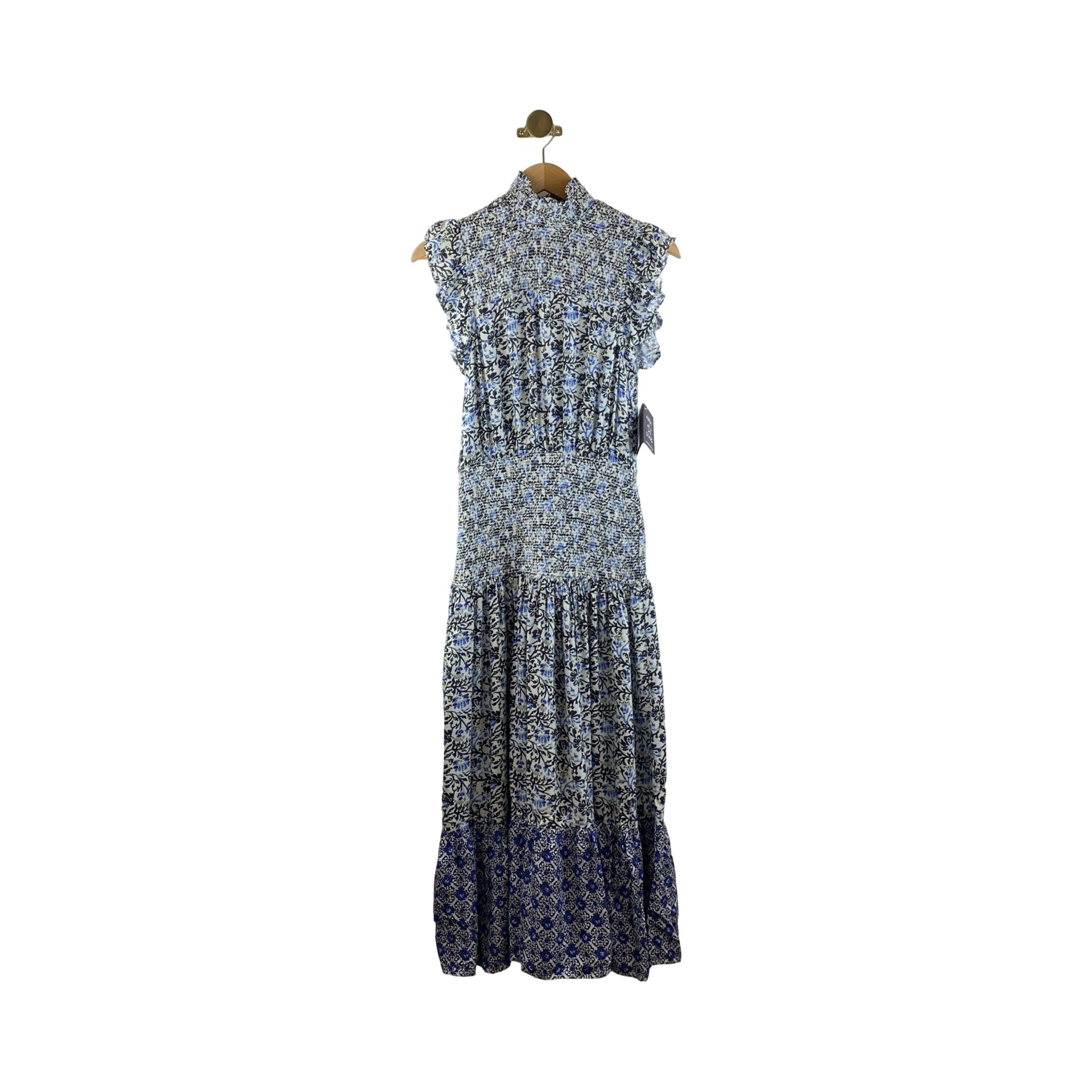 Area Stars Patterned Smock Waist Dress