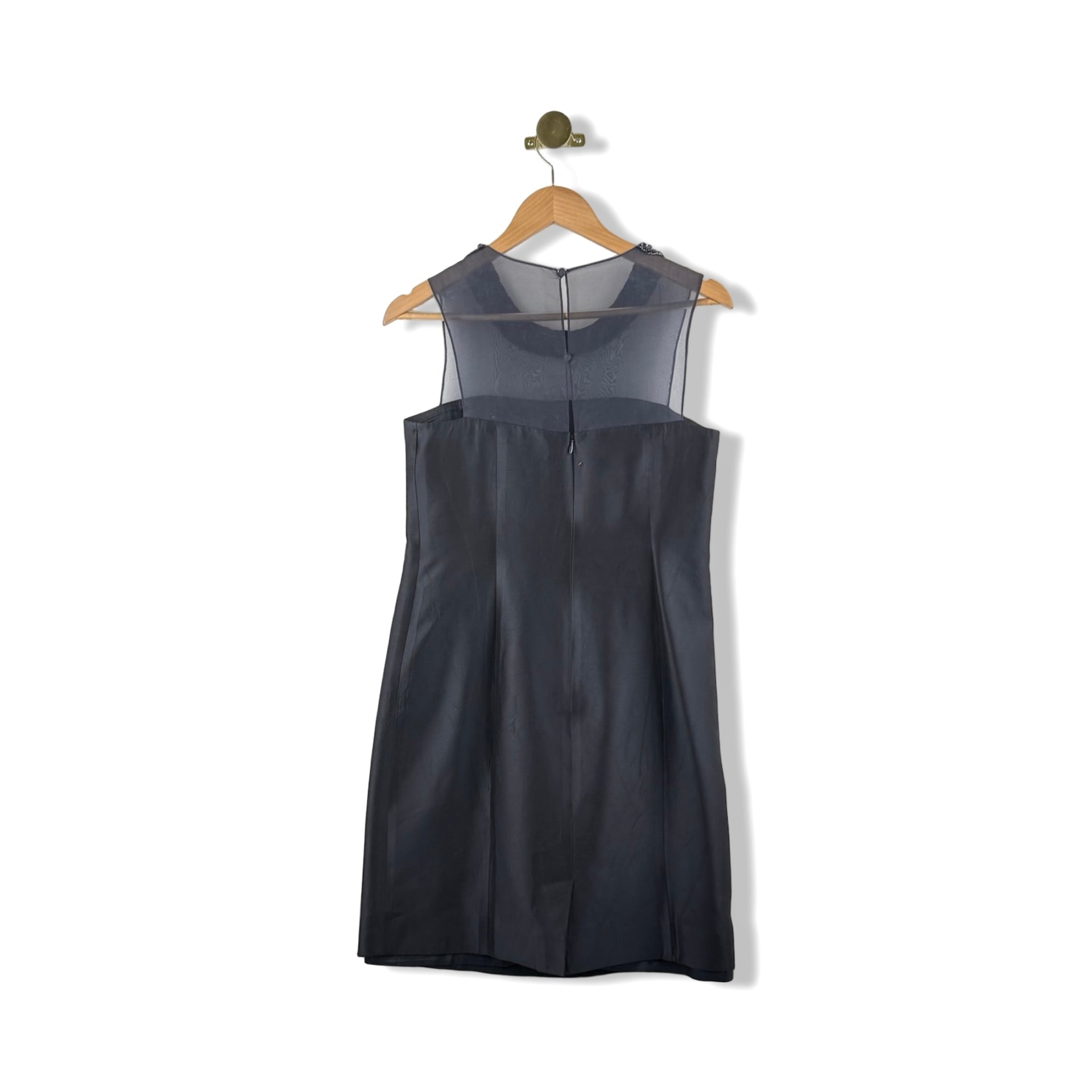 Rickie Freeman For Teri Jon Silk Blend Embellished Sheath Dress