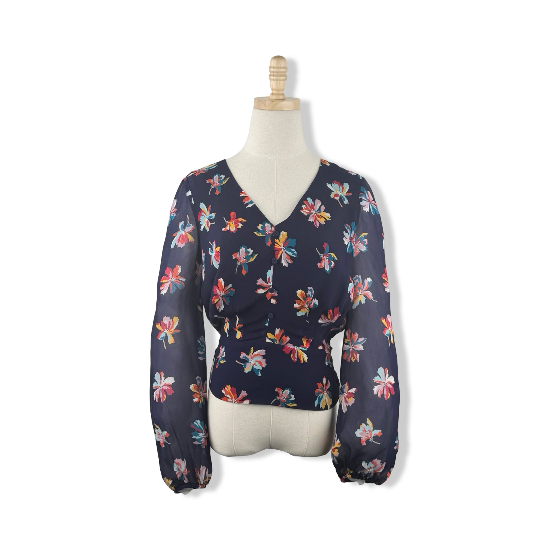 Shoshanna Floral Tie Top