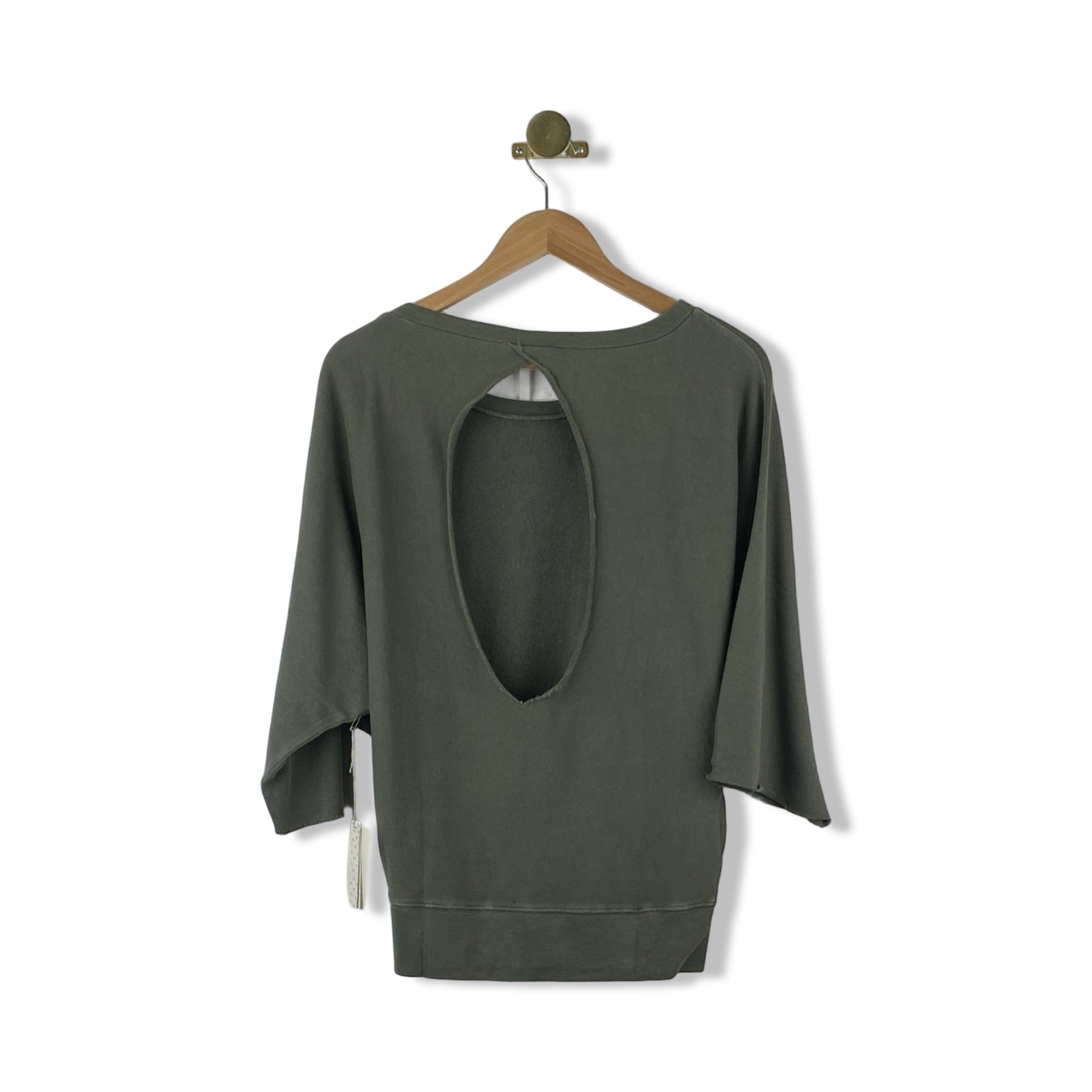 Grey State Open Back Sweatshirt